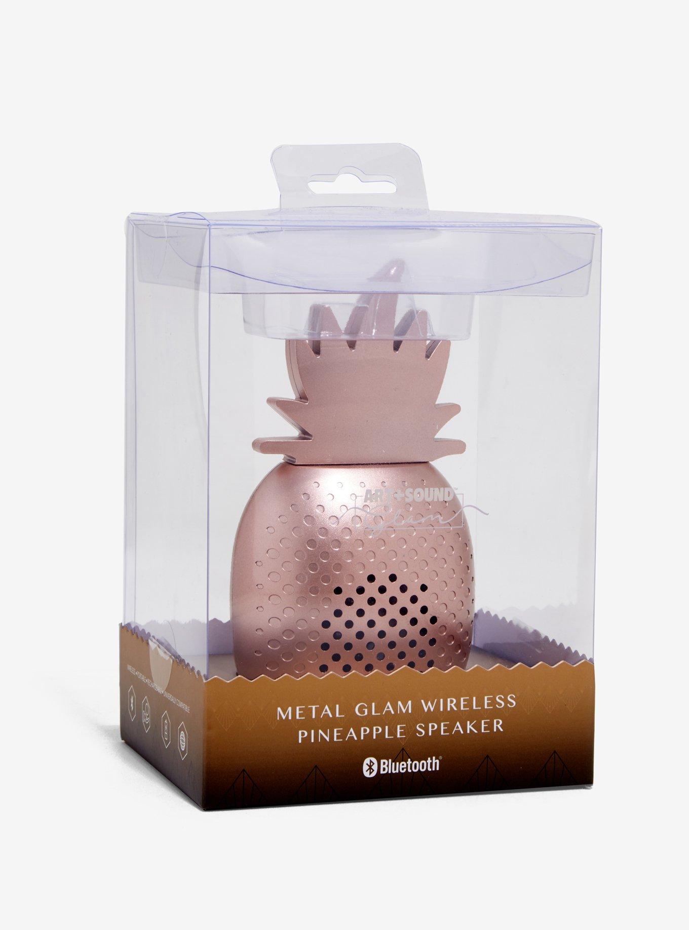 Rose Gold Pineapple Wireless Bluetooth Speaker, , alternate