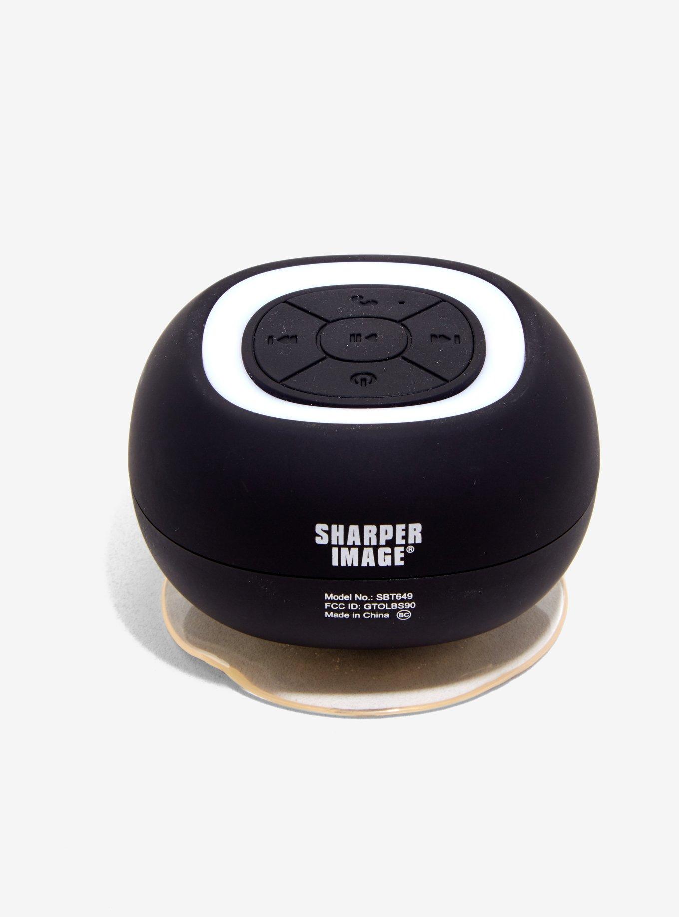 Sharper Image Black LED Wireless Shower Speaker, , alternate