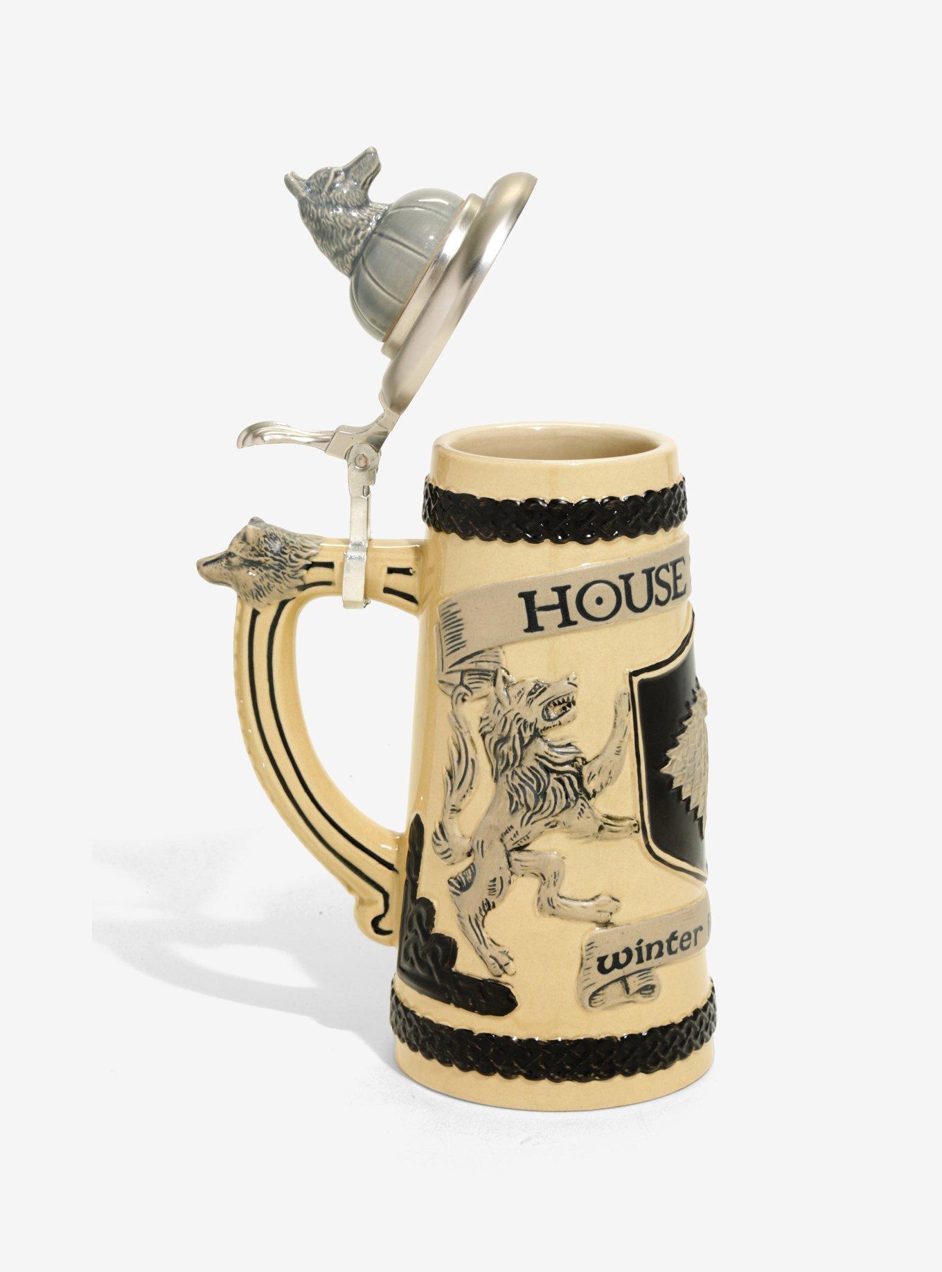 Game Of Thrones House Stark Ceramic Stein, , alternate