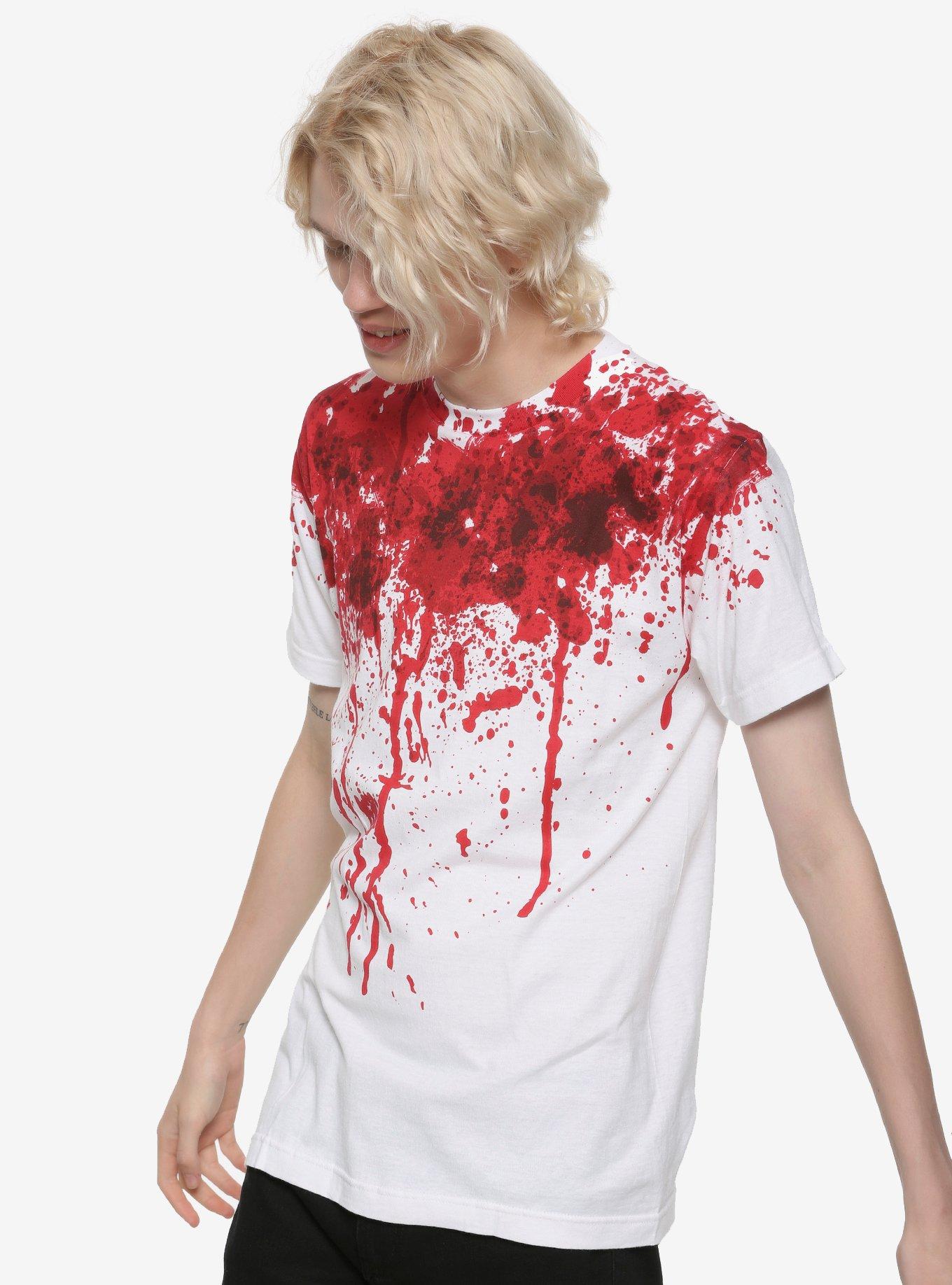 Bloody Neck T-Shirt, WHITE, alternate