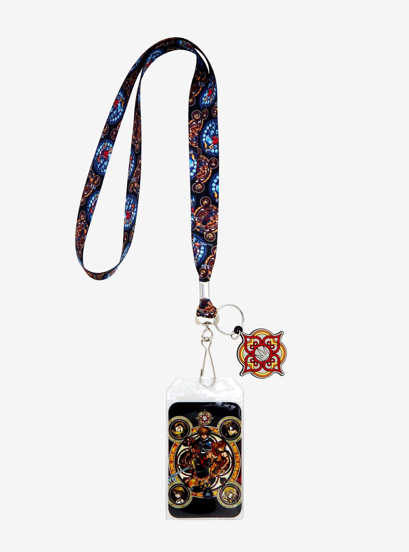 Loungefly Disney Kingdom Hearts Stained Glass Lanyard, , alternate