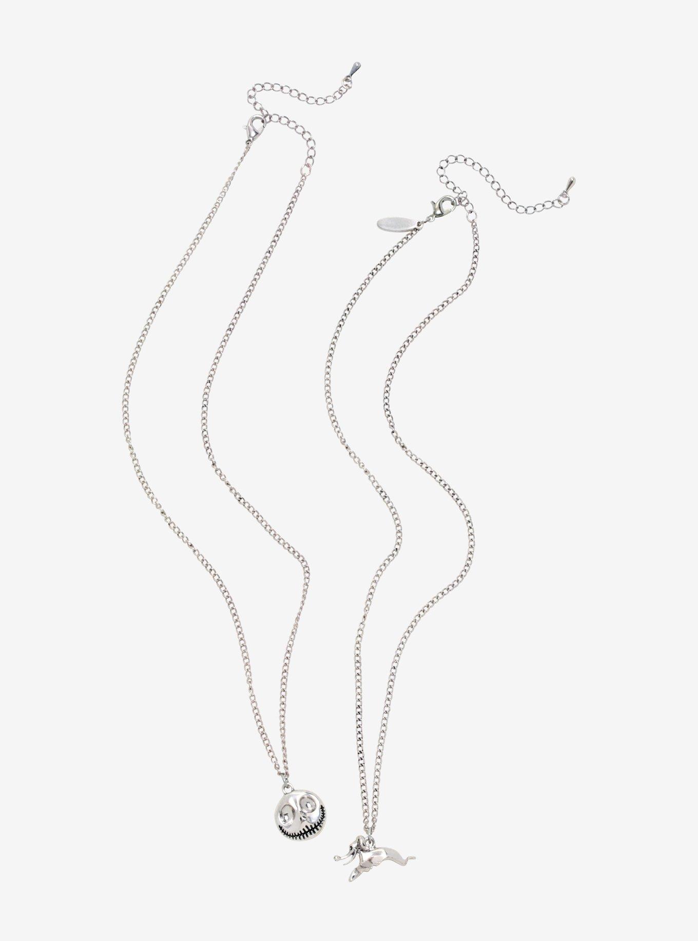 The Nightmare Before Christmas Jack Skellington Zero Best Friend Necklace Set, , hi-res
