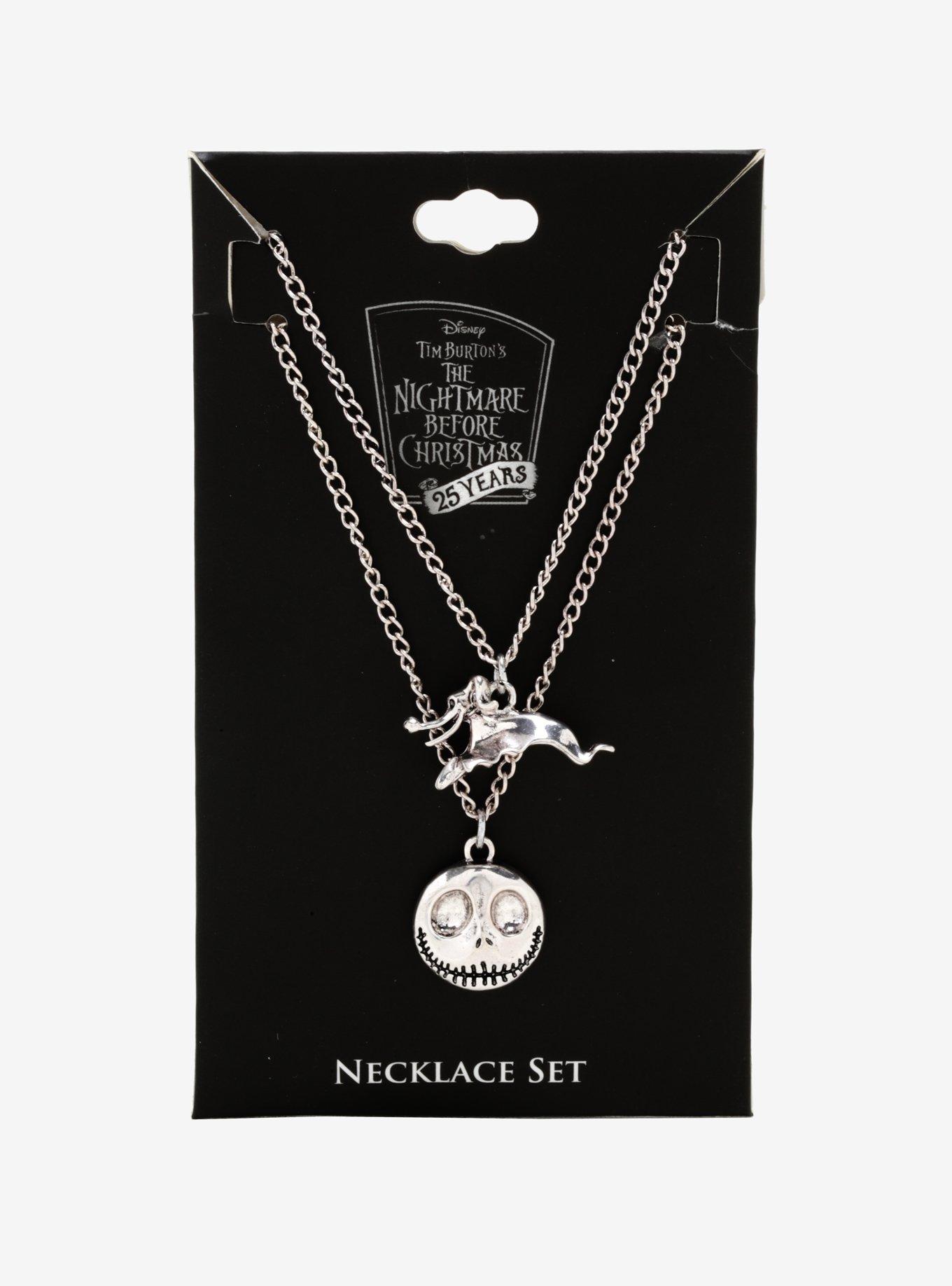 The Nightmare Before Christmas Jack Skellington Zero Best Friend Necklace Set, , alternate