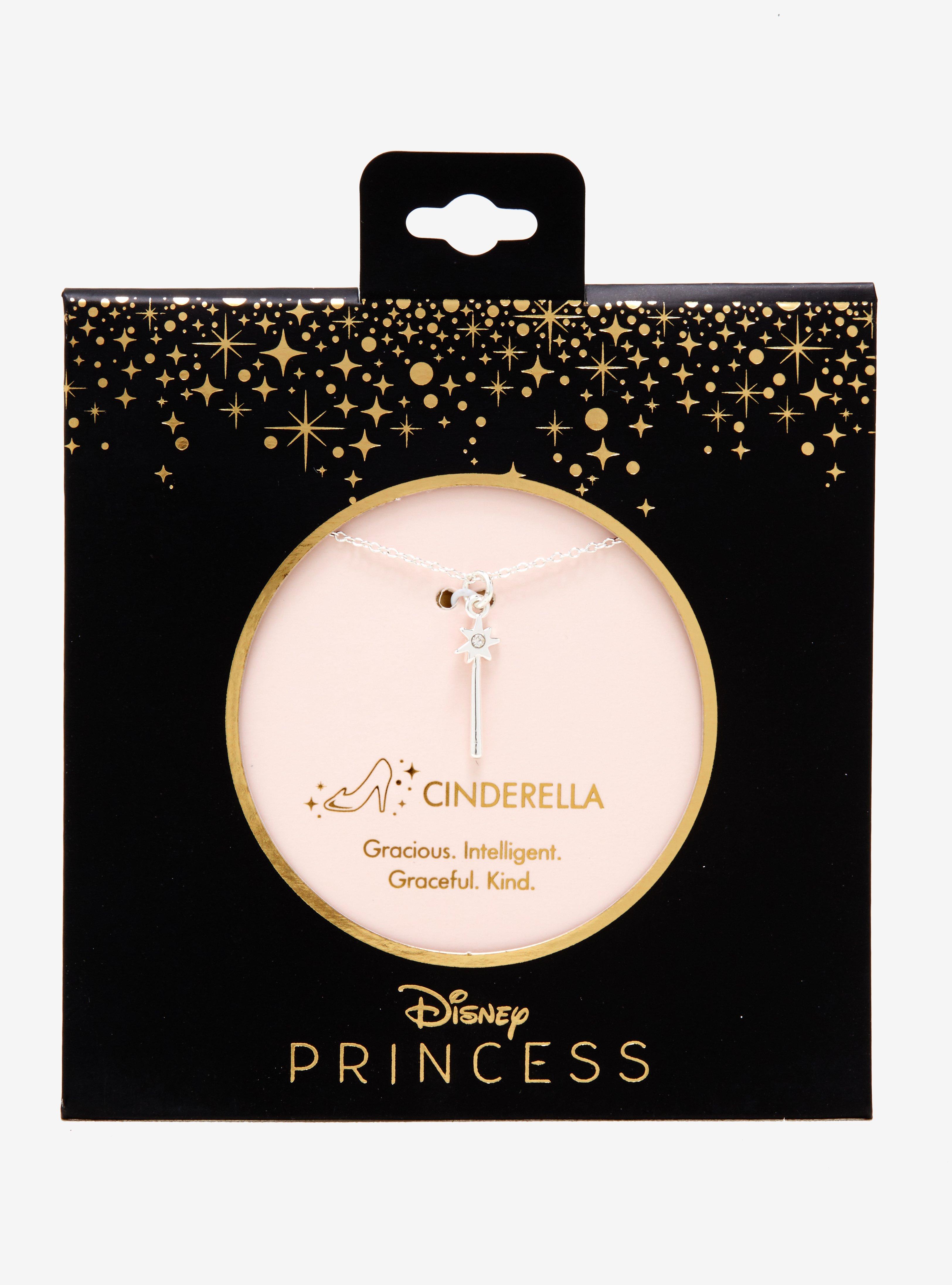 Disney Princess Cinderella Dainty Charm Necklace, , alternate