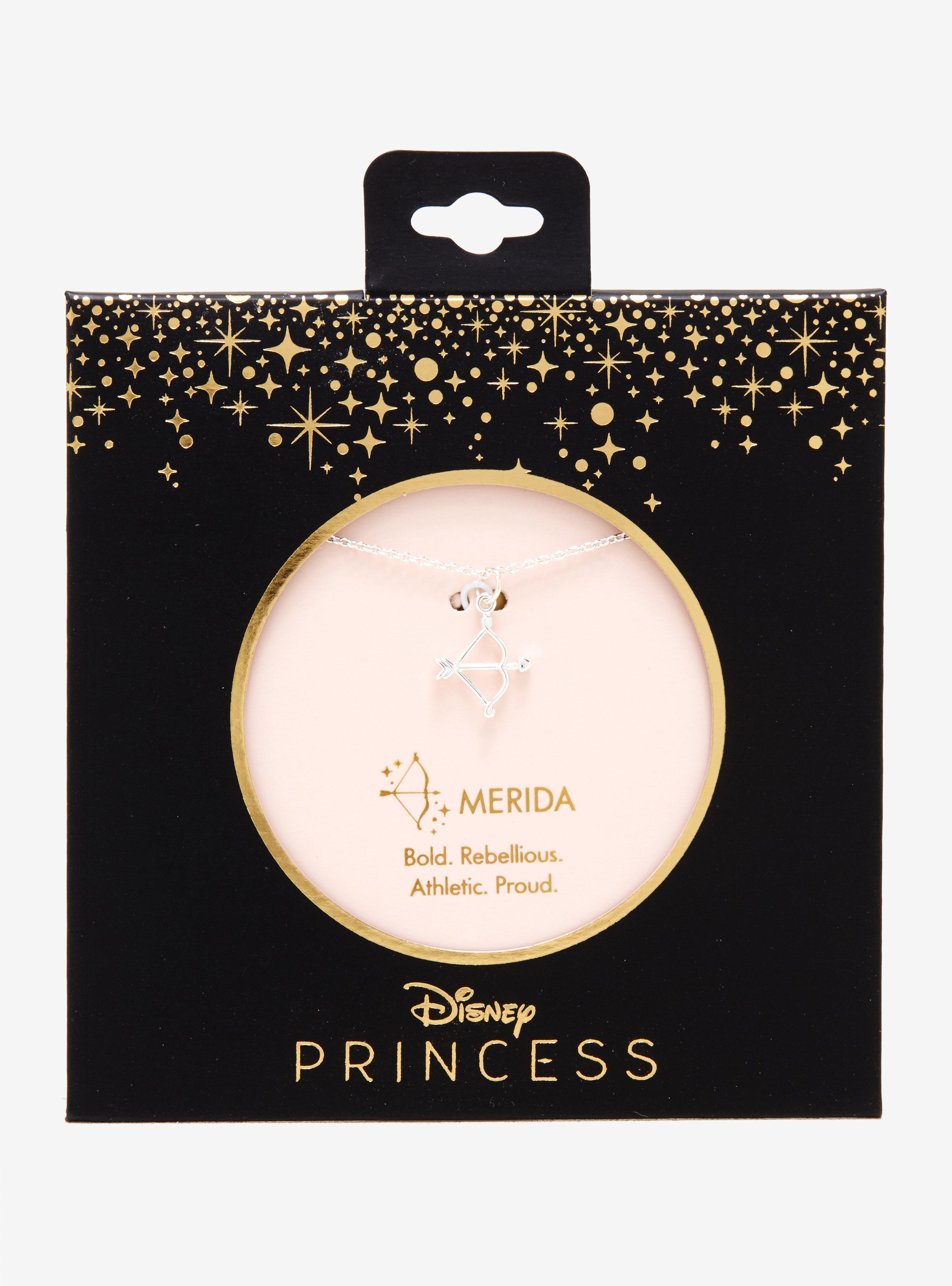 Disney Princess Merida Dainty Charm Necklace, , alternate