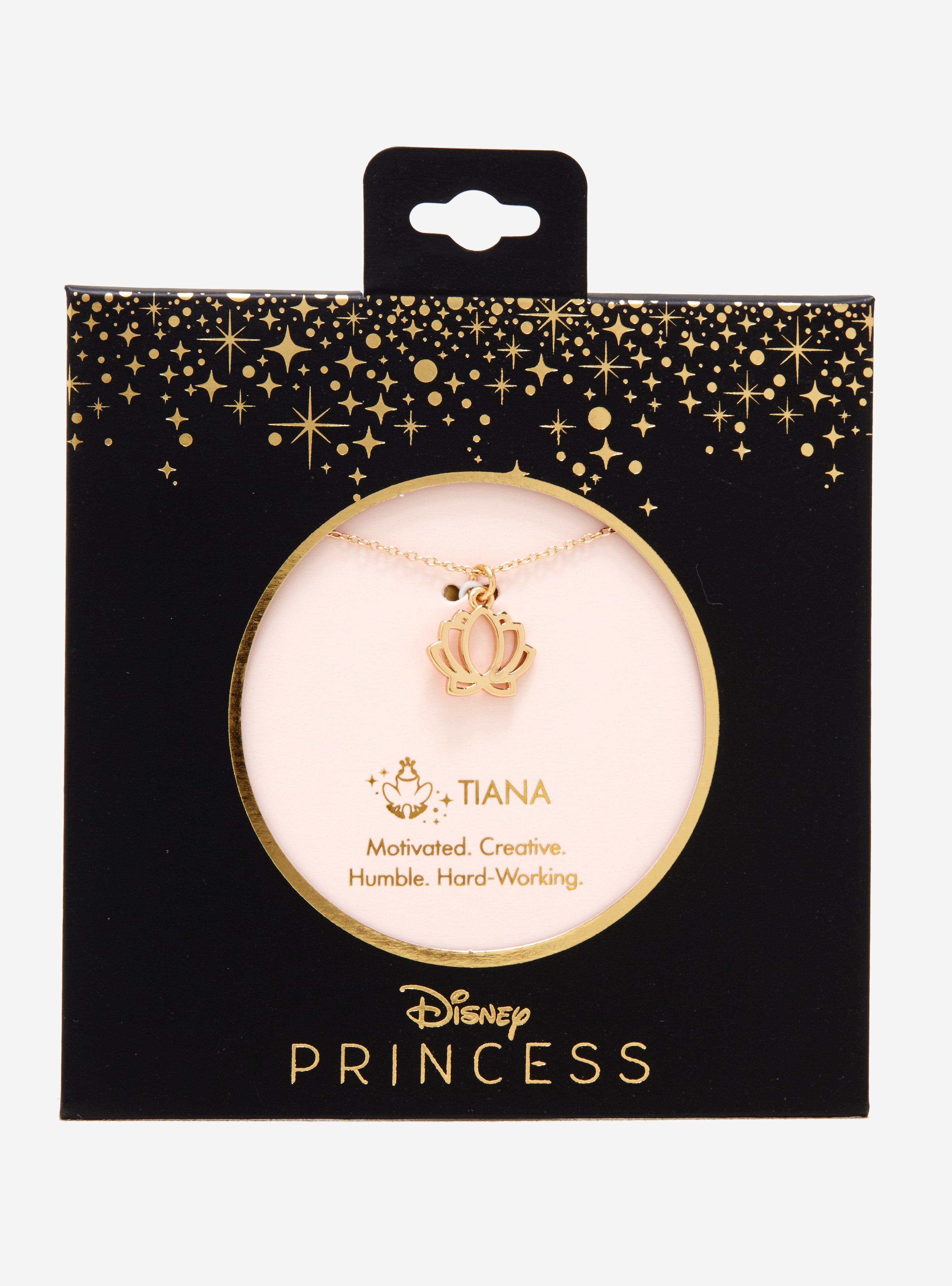 Disney Princess Tiana Dainty Charm Necklace, , alternate