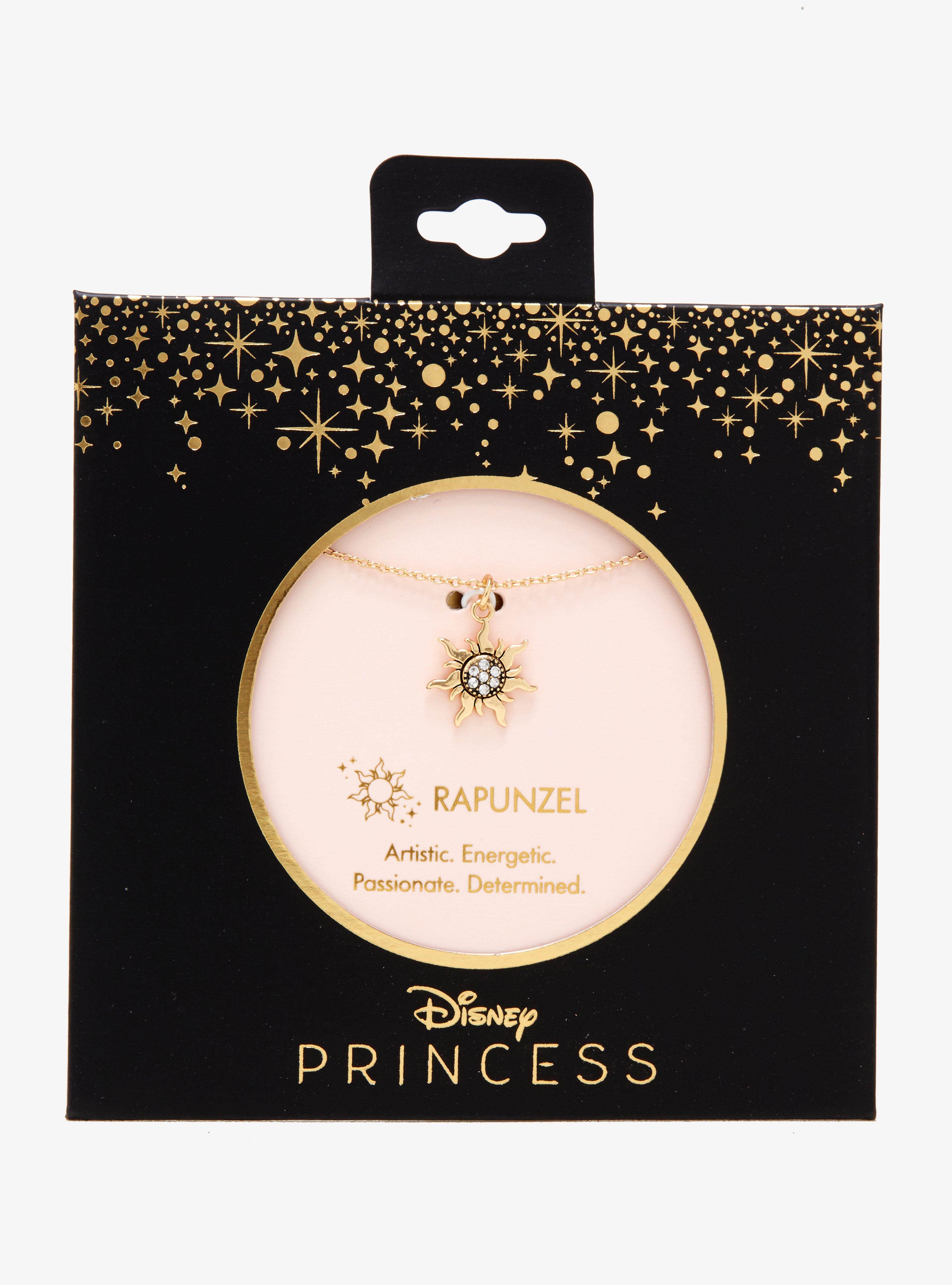 Disney Princess Rapunzel Dainty Charm Necklace, , alternate