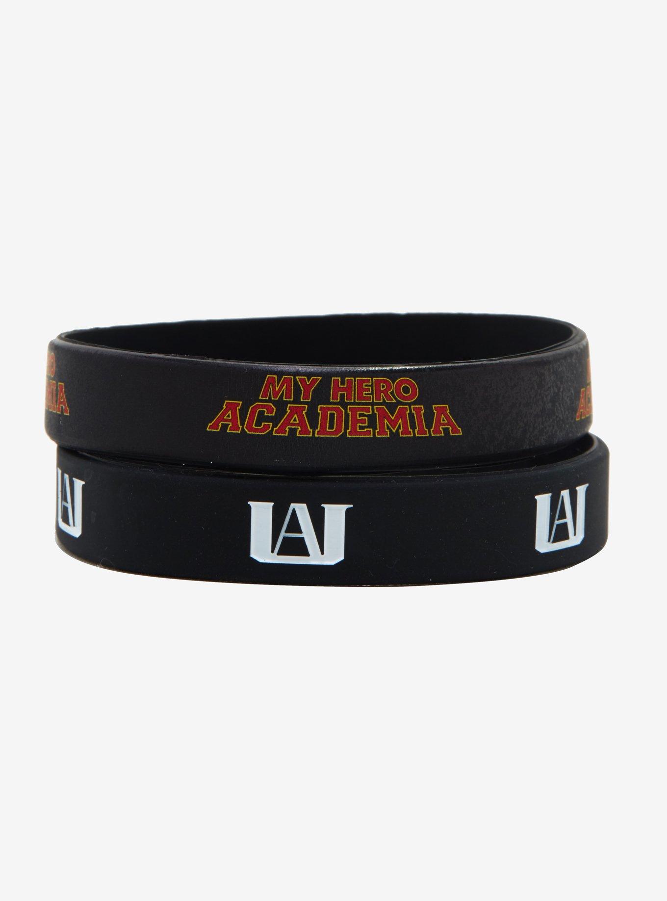 My Hero Academia Logo Rubber Bracelet Set, , alternate