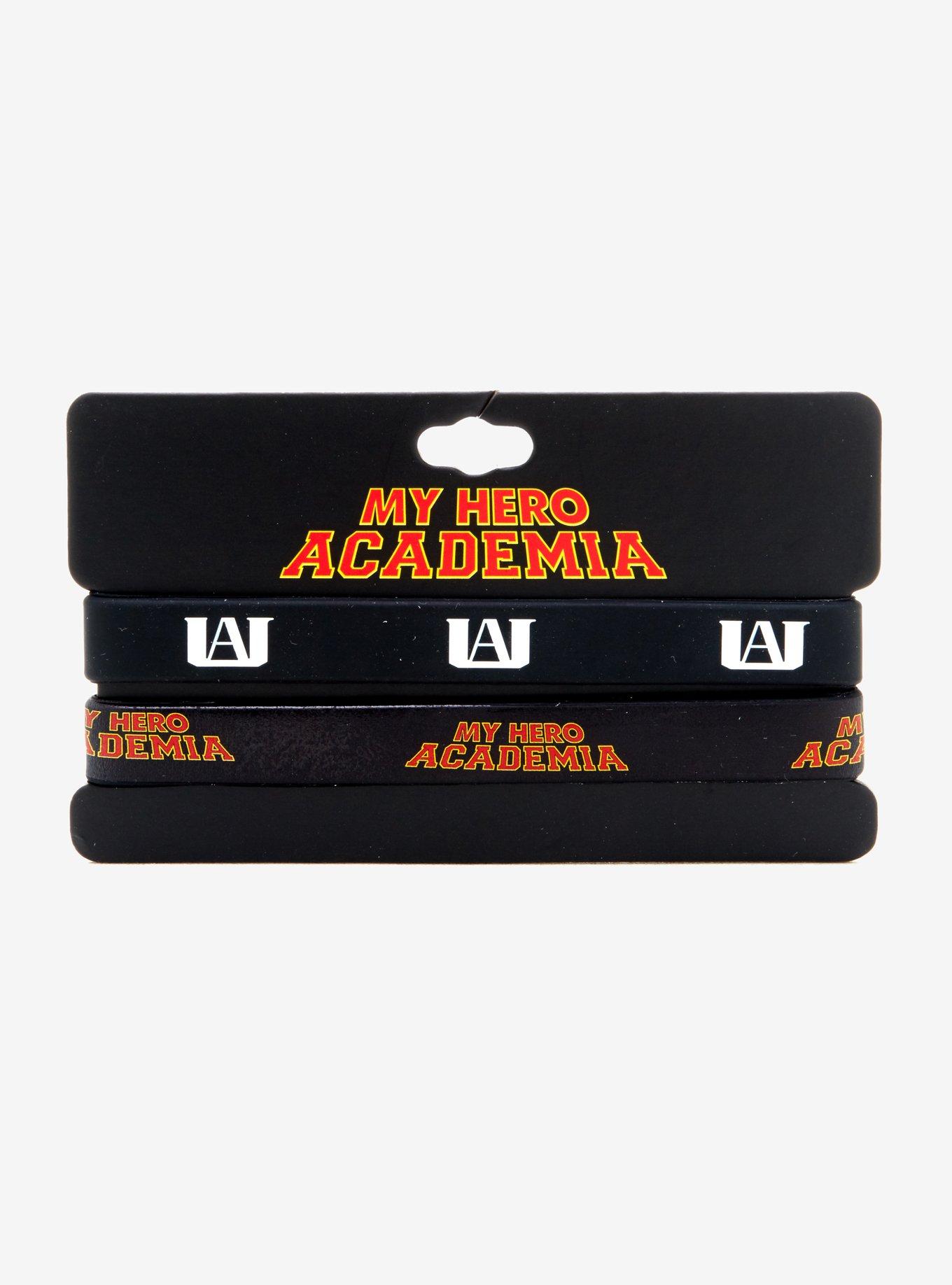 My Hero Academia Logo Rubber Bracelet Set, , alternate