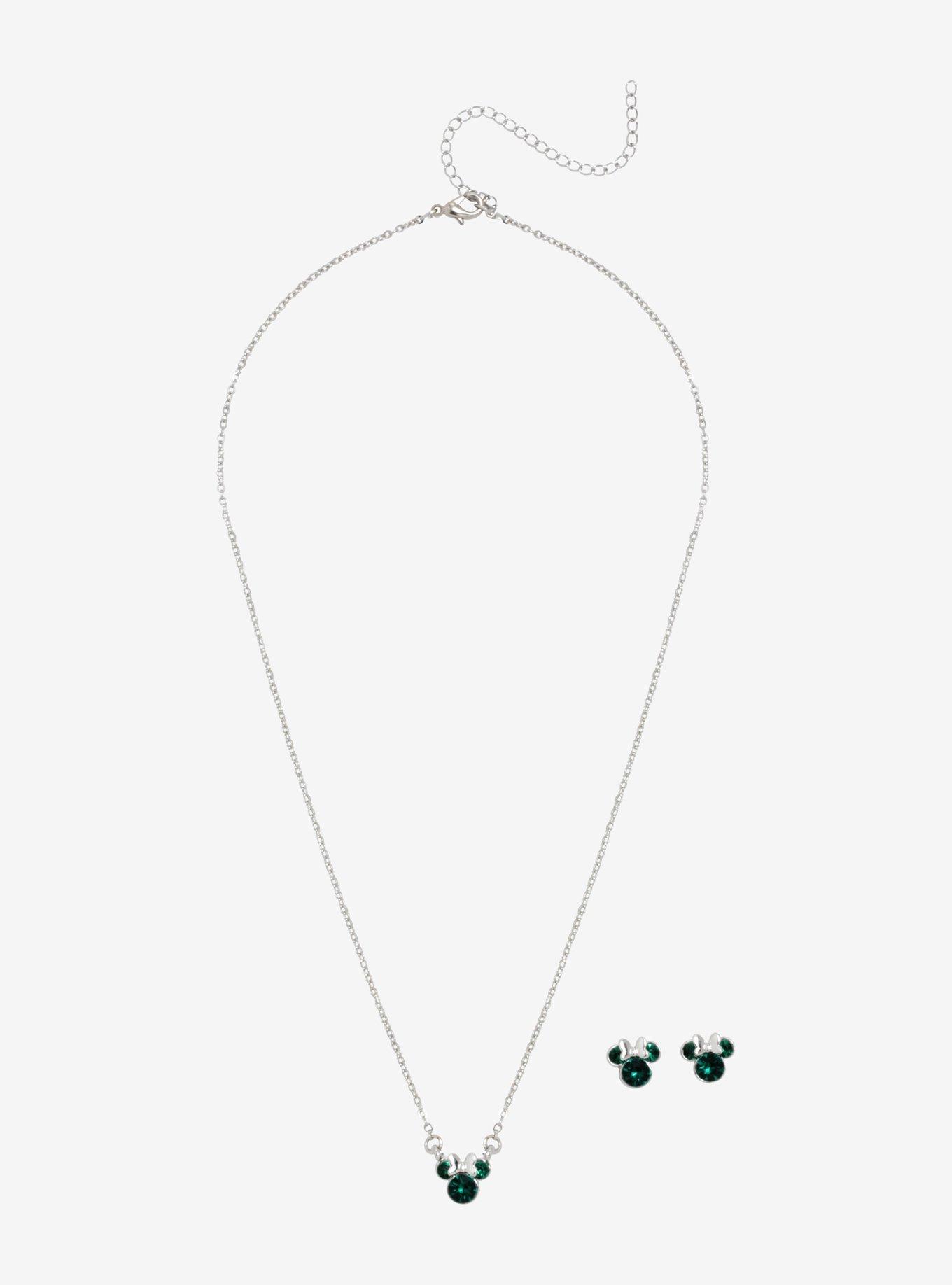 Disney Minnie Mouse May Birthstone Jewelry Set, , alternate