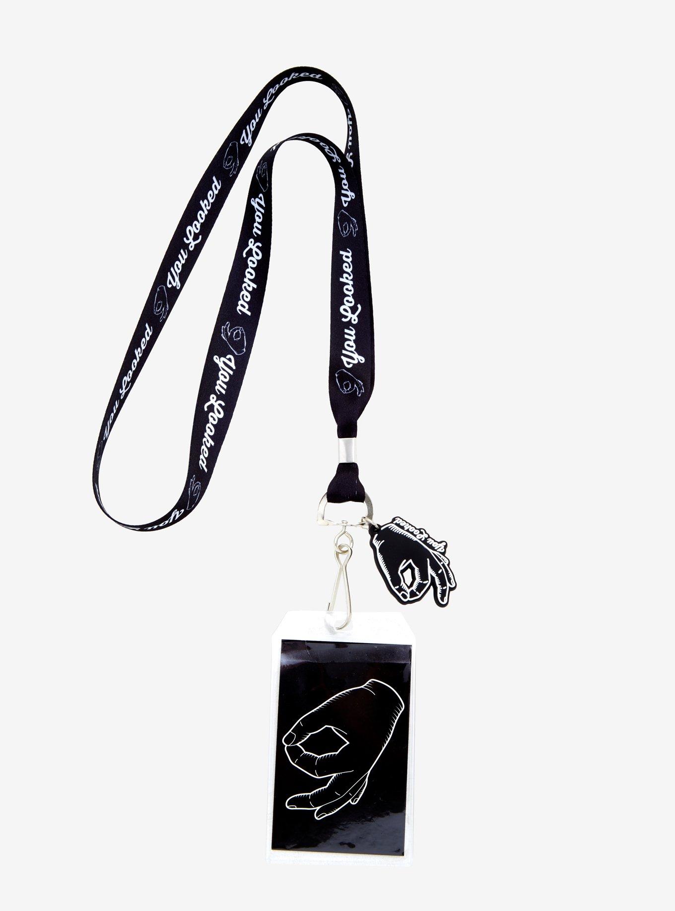 You Looked Circle Game Lanyard, , alternate