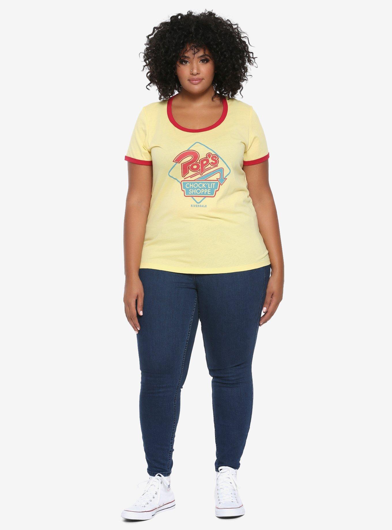 Riverdale Pop's Chock'lit Shoppe Girls Cosplay Ringer T-Shirt Plus Size Hot Topic Exclusive, , alternate