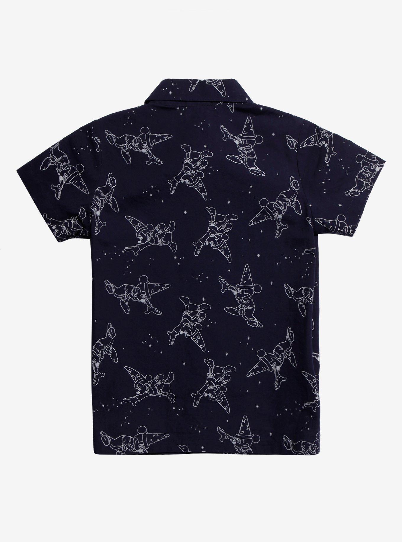 Disney Fantasia Sorcerer Mickey Toddler Woven Button-Up - BoxLunch Exclusive, , alternate