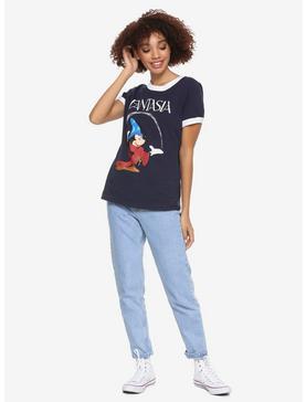 Disney Fantasia Poster Ringer Navy T-Shirt, , hi-res