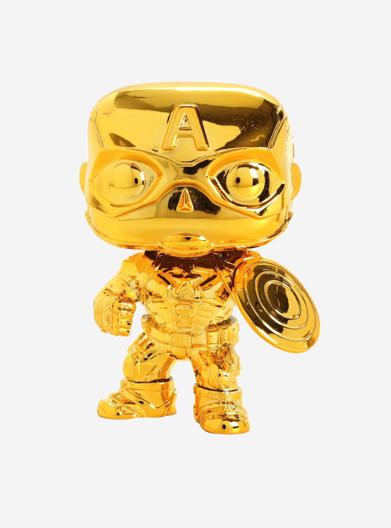 Funko Pop! Marvel Marvel Studios: The First Ten Years Captain America Chrome Vinyl Figure, , alternate
