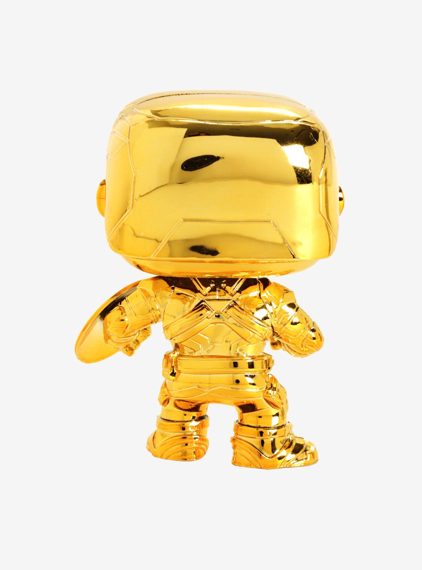 Funko Pop! Marvel Marvel Studios: The First Ten Years Captain America Chrome Vinyl Figure, , alternate