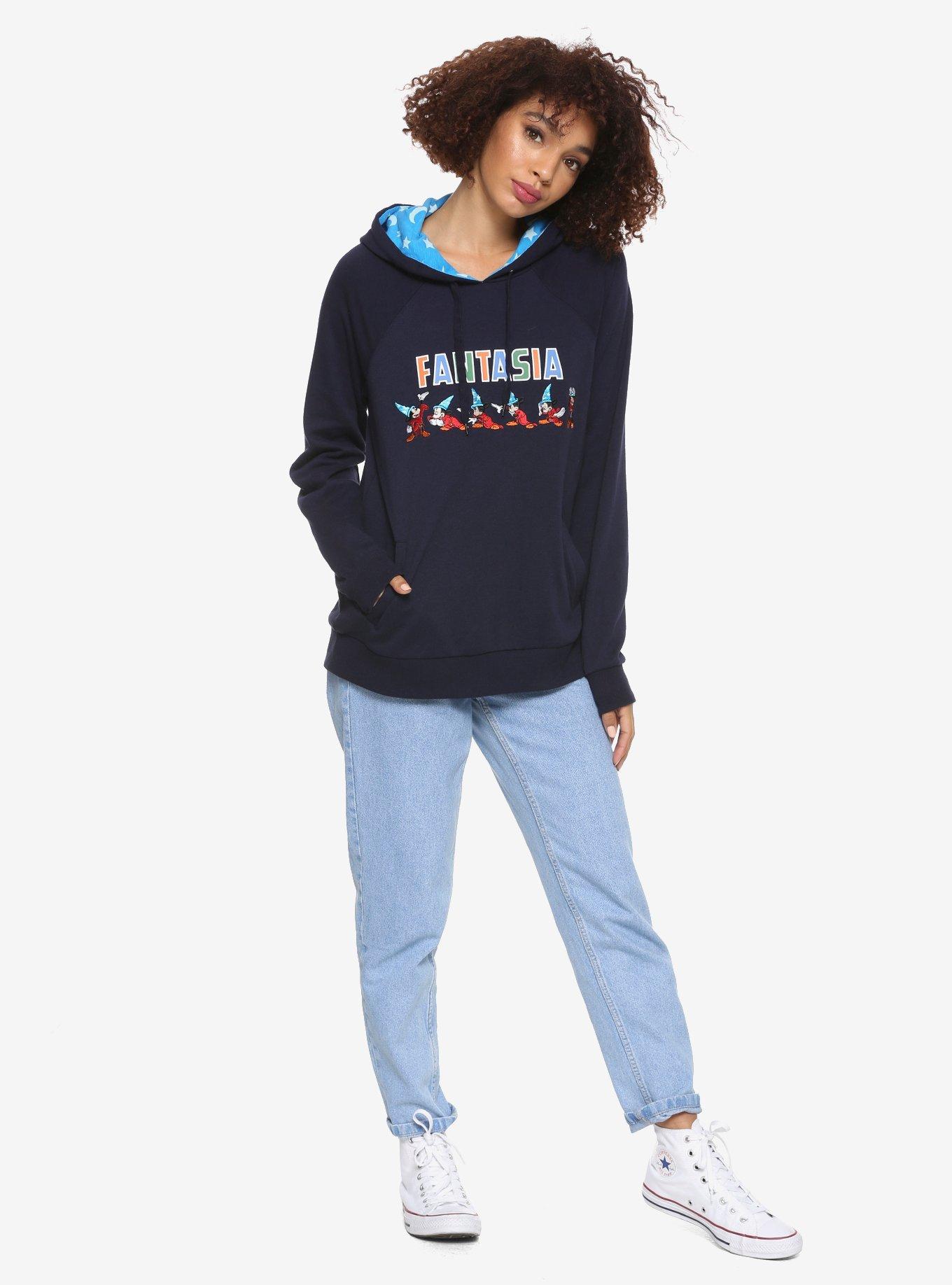 Disney Fantasia Sorcerer Mickey Embroidered Hoodie, , alternate