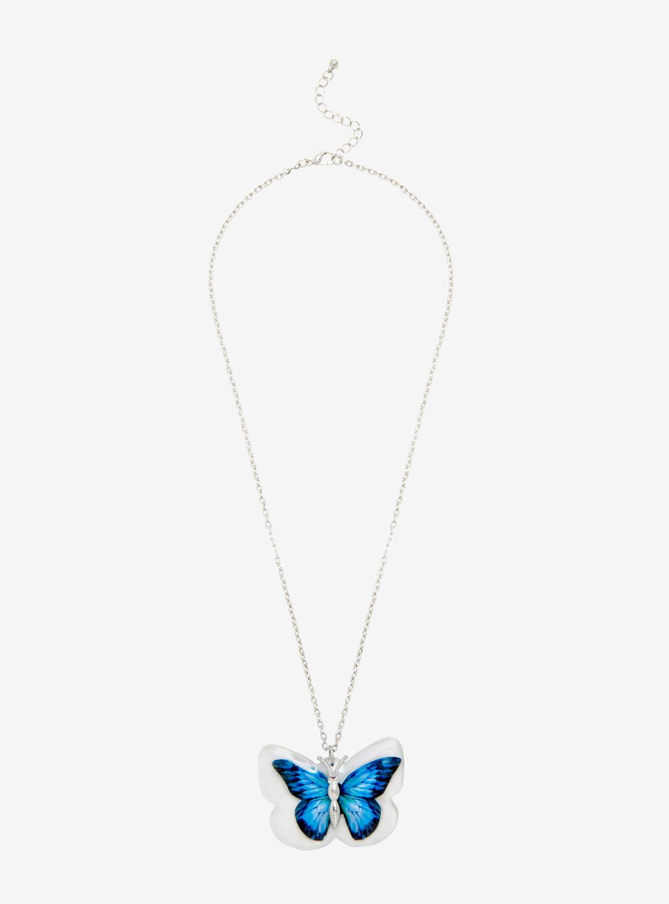 Glorious Butterfly Pendant Necklace, , alternate