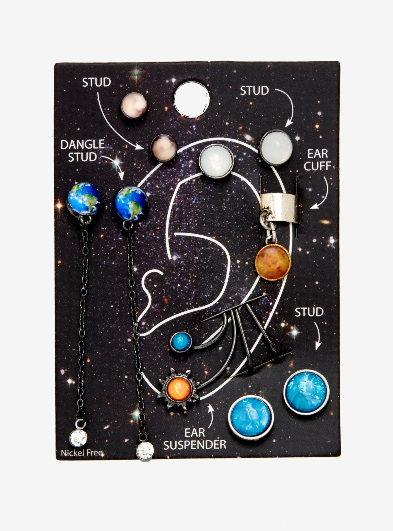 Party Planet Stud Earring Set, , alternate