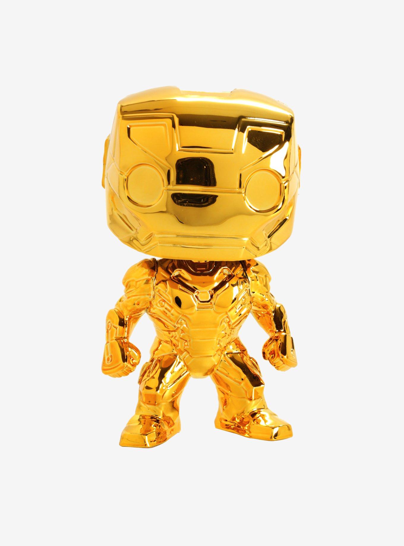 Funko Marvel Studios: The First Ten Years Pop! Gold Chrome Iron Man Bobble-Head, , alternate