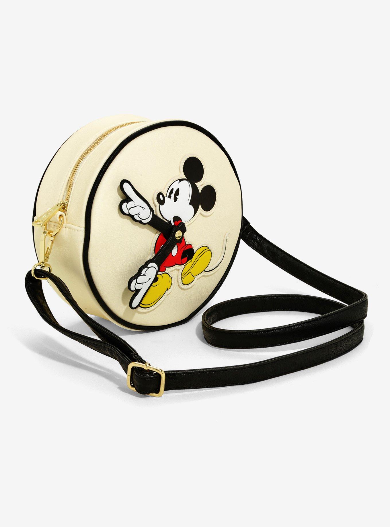 Loungefly Disney Mickey Mouse Clock Crossbody Bag, , alternate