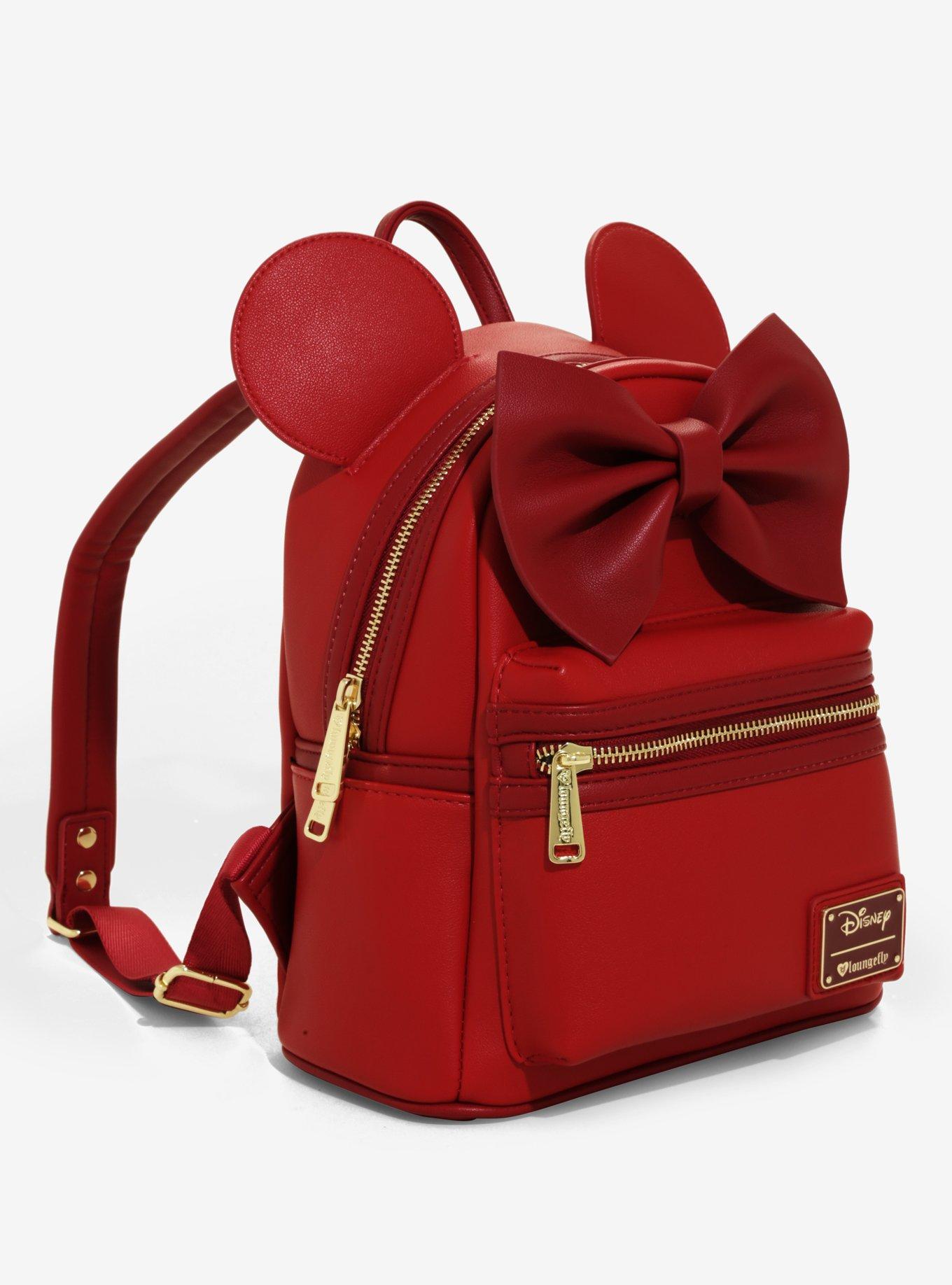 Loungefly Disney Minnie Mouse Red Ears Mini Backpack, , alternate