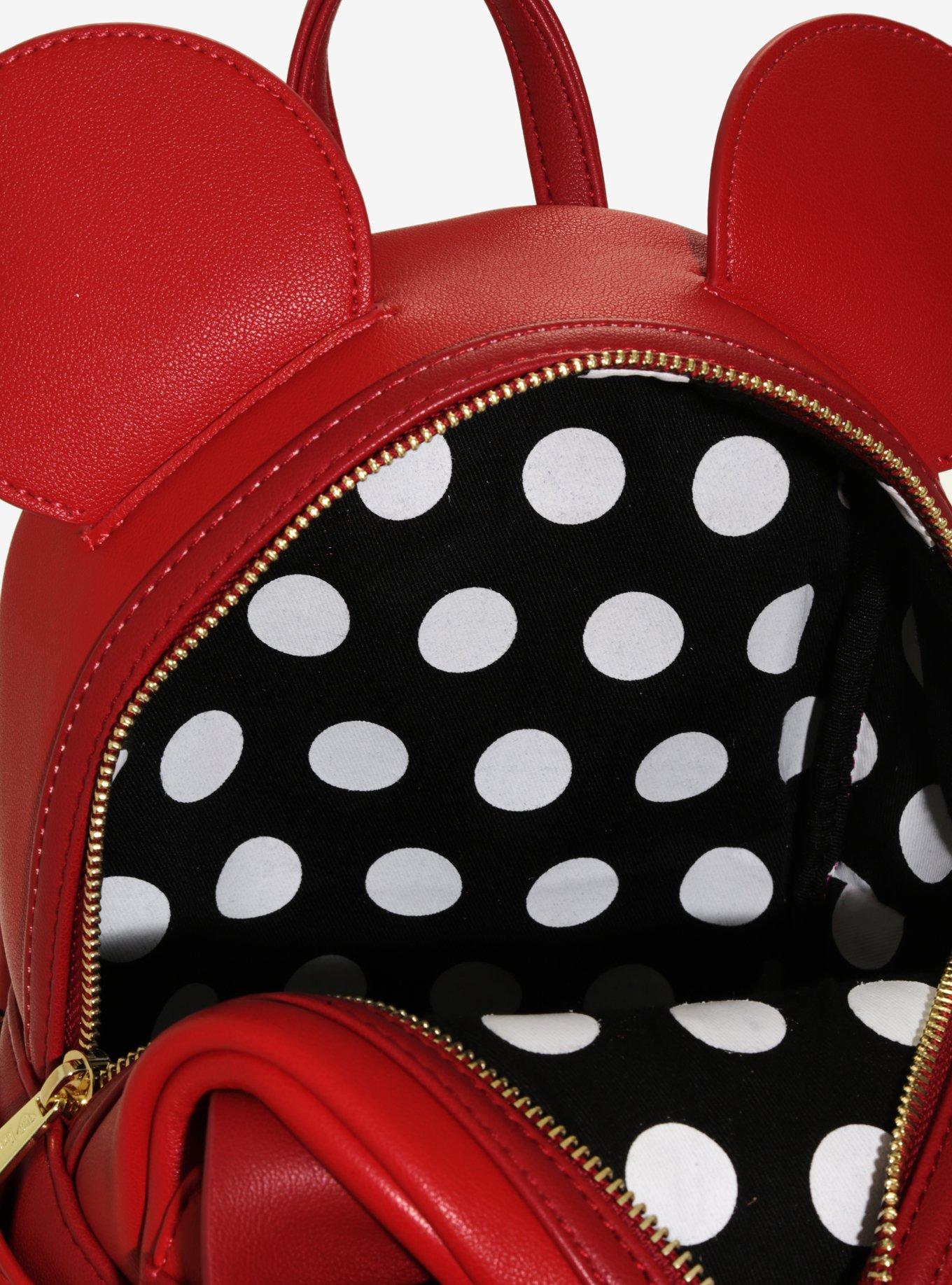 Loungefly Disney Minnie Mouse Red Ears Mini Backpack, , alternate