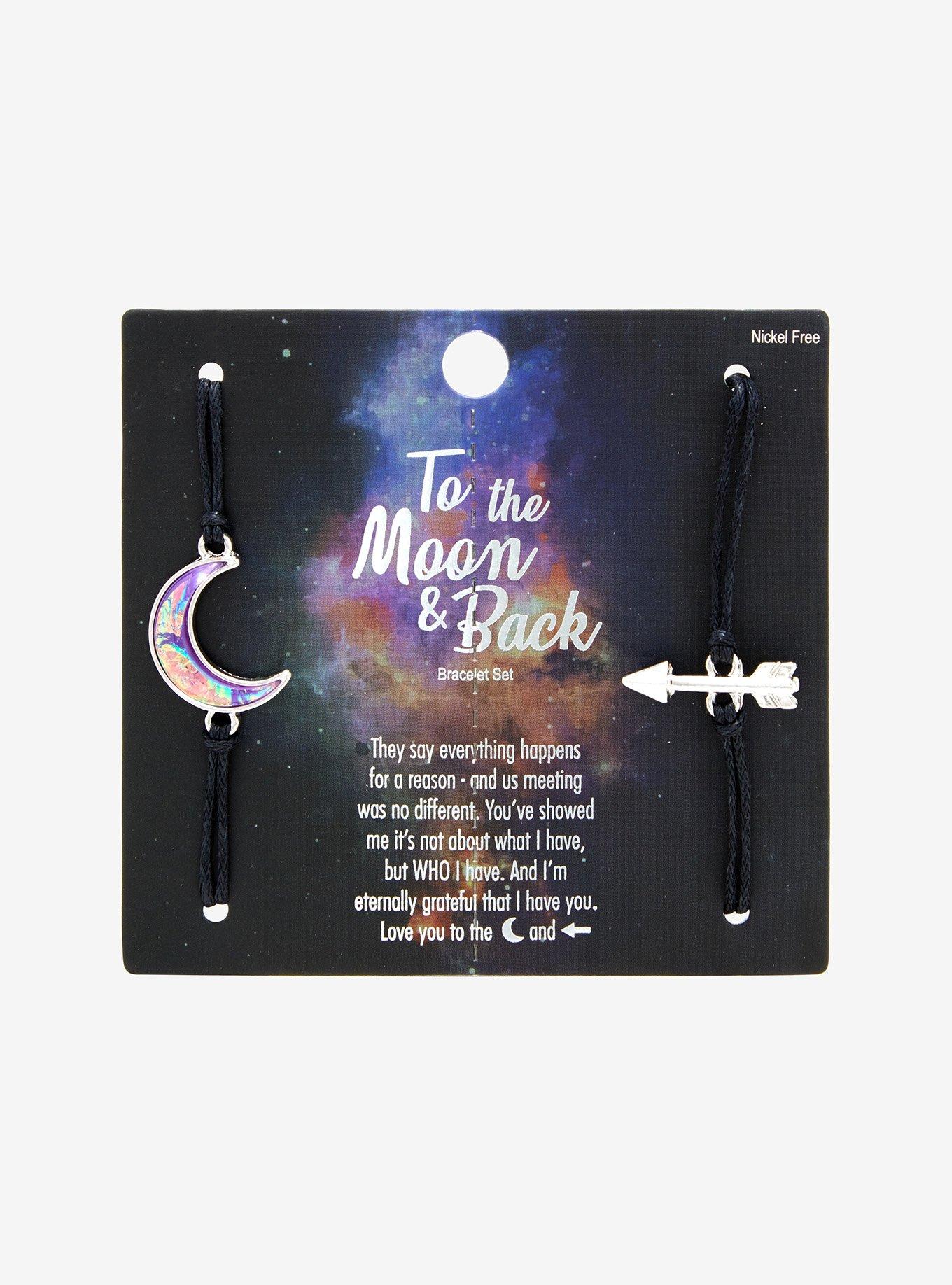 To The Moon & Back Best Friend Bracelet Set, , alternate