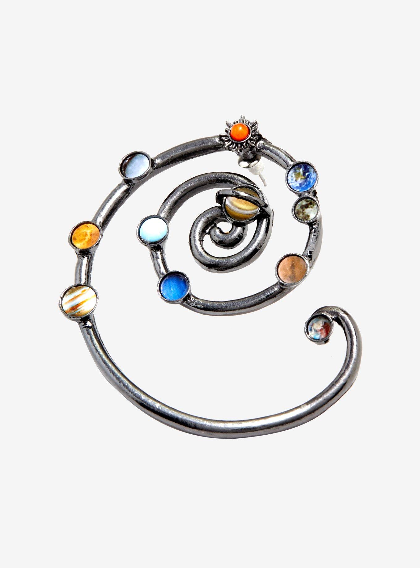 Planet Spiral Ear Cuff, , alternate