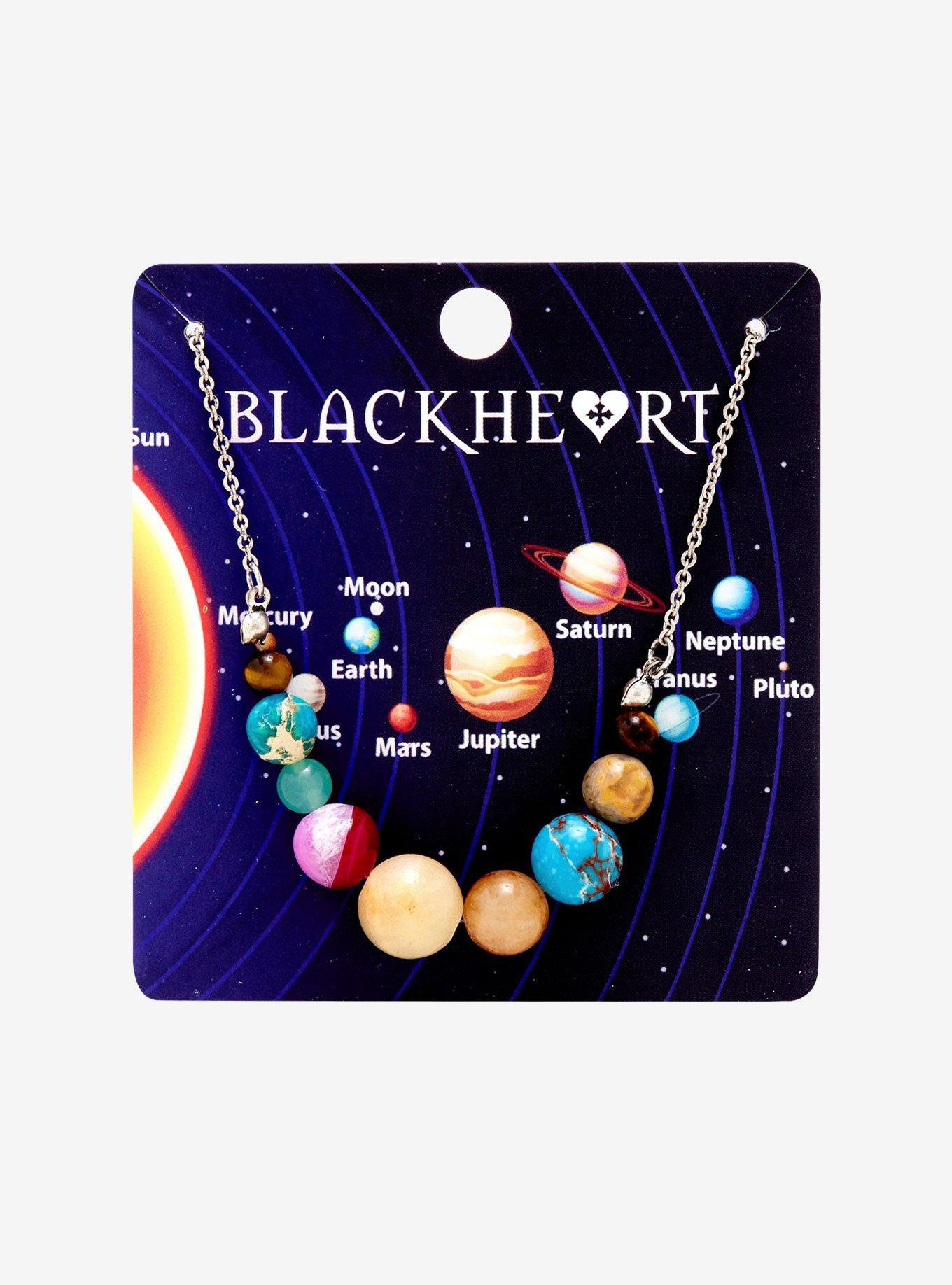Blackheart Beaded Planet Necklace, , alternate