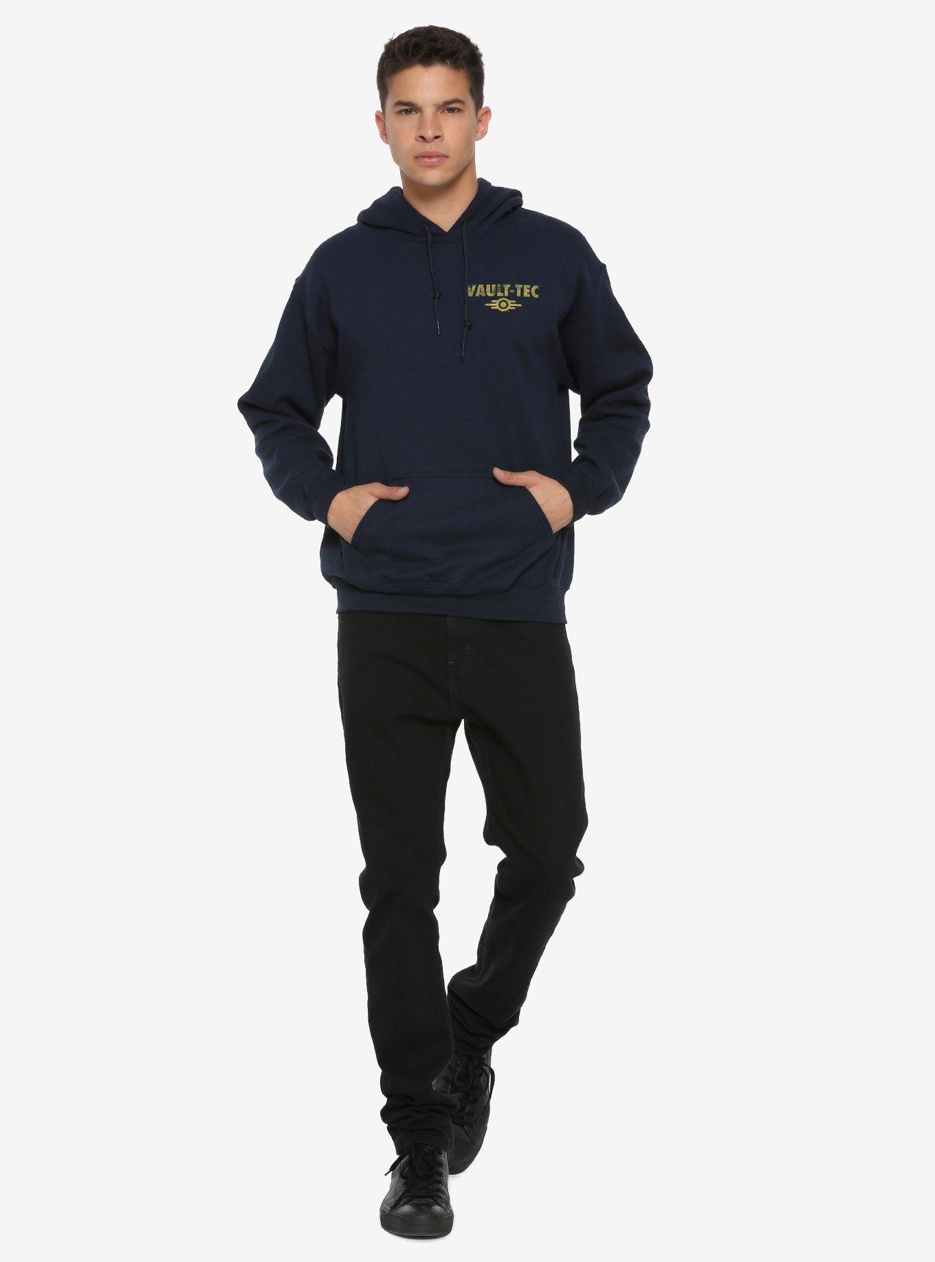 Fallout 76 Vault-Tec Hoodie Hot Topic Exclusive, BLACK, alternate