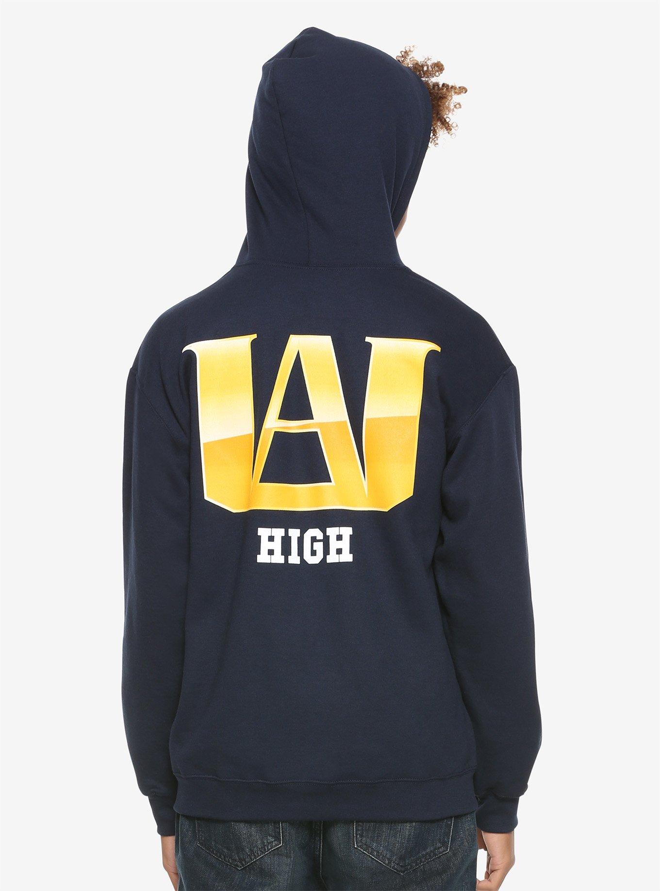 My Hero Academia U.A. High School Hoodie, BLACK, alternate