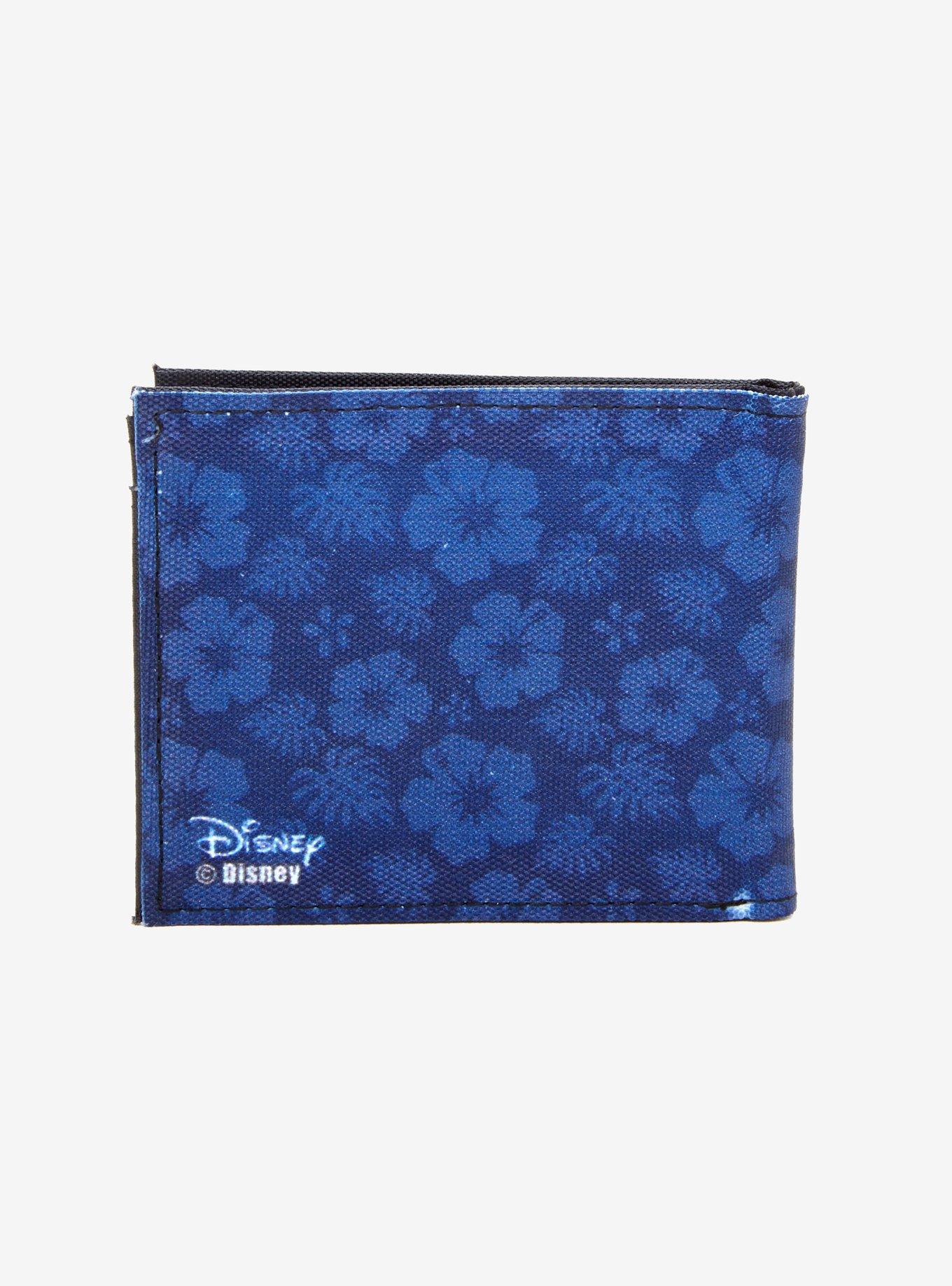 Disney Lilo & Stitch Hibiscus & Stitch Canvas Bi-Fold Wallet, , alternate