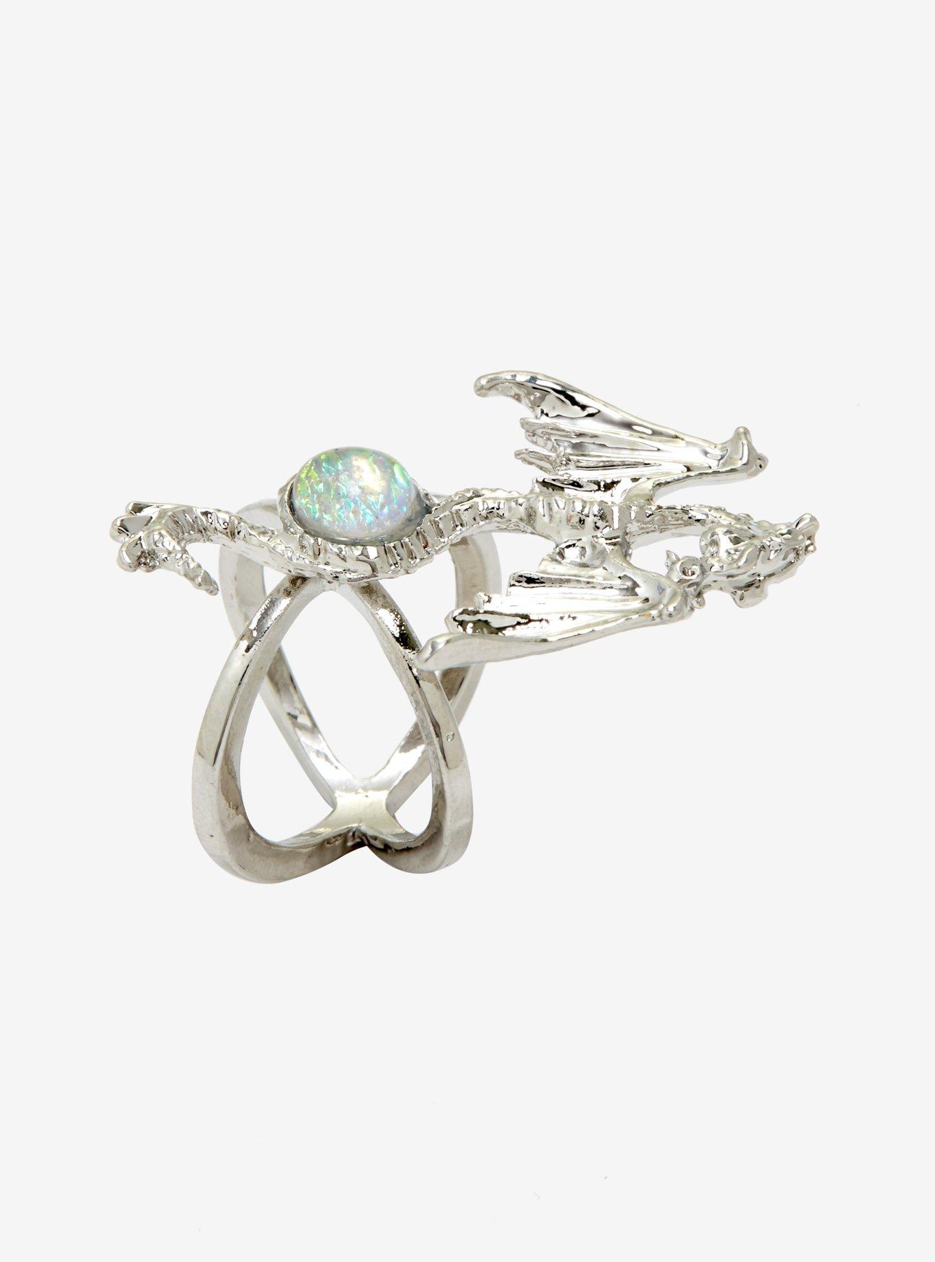 Dragon Faux Opal Ring, , alternate