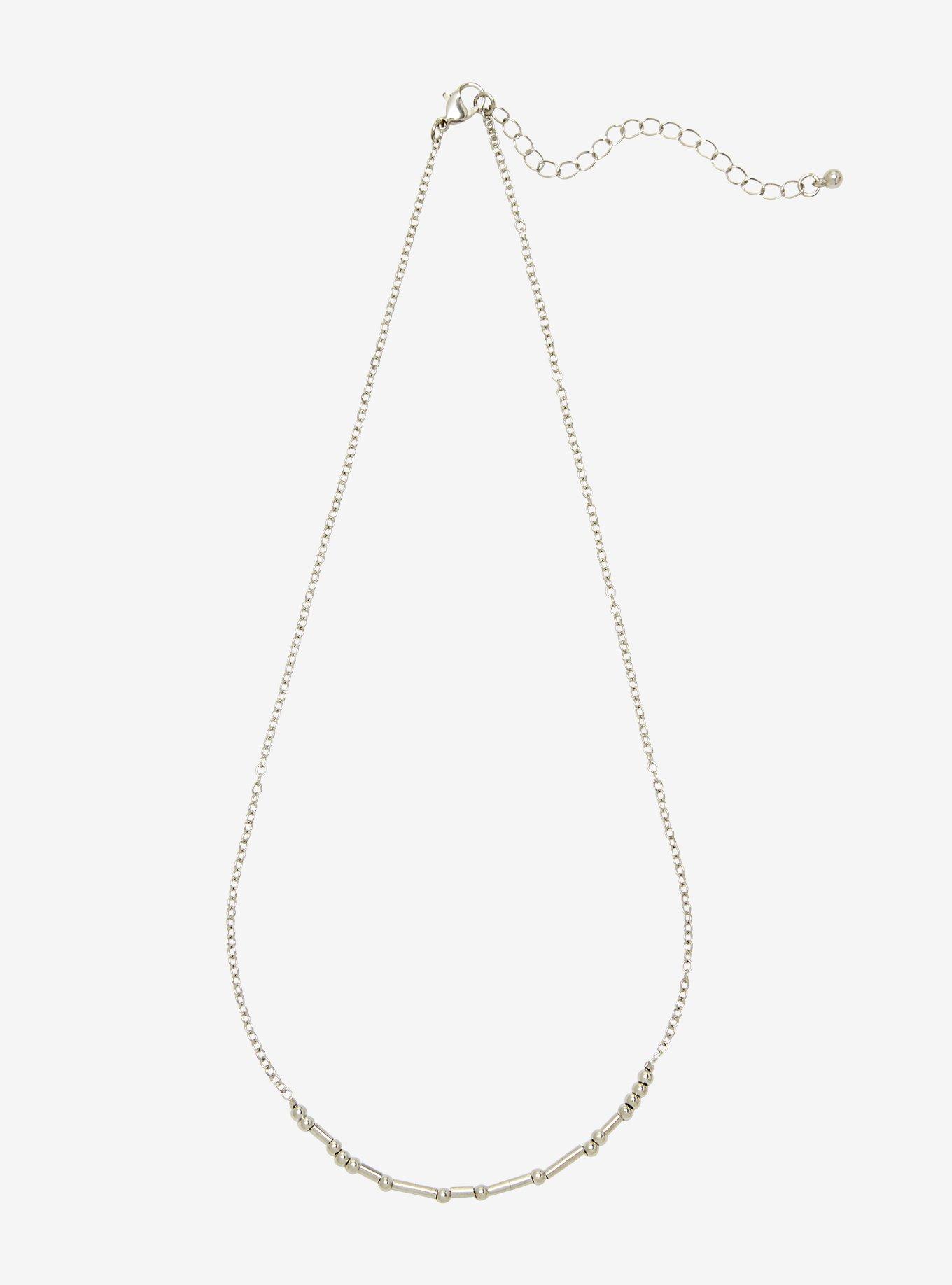 Morse Code F Yes Necklace, , alternate