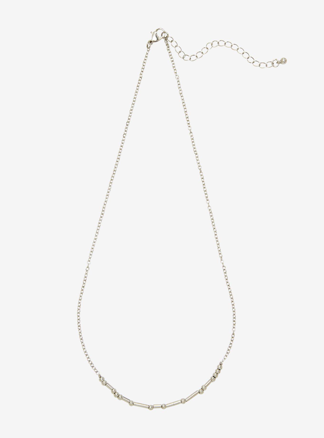 Morse Code F Yes Necklace, , alternate