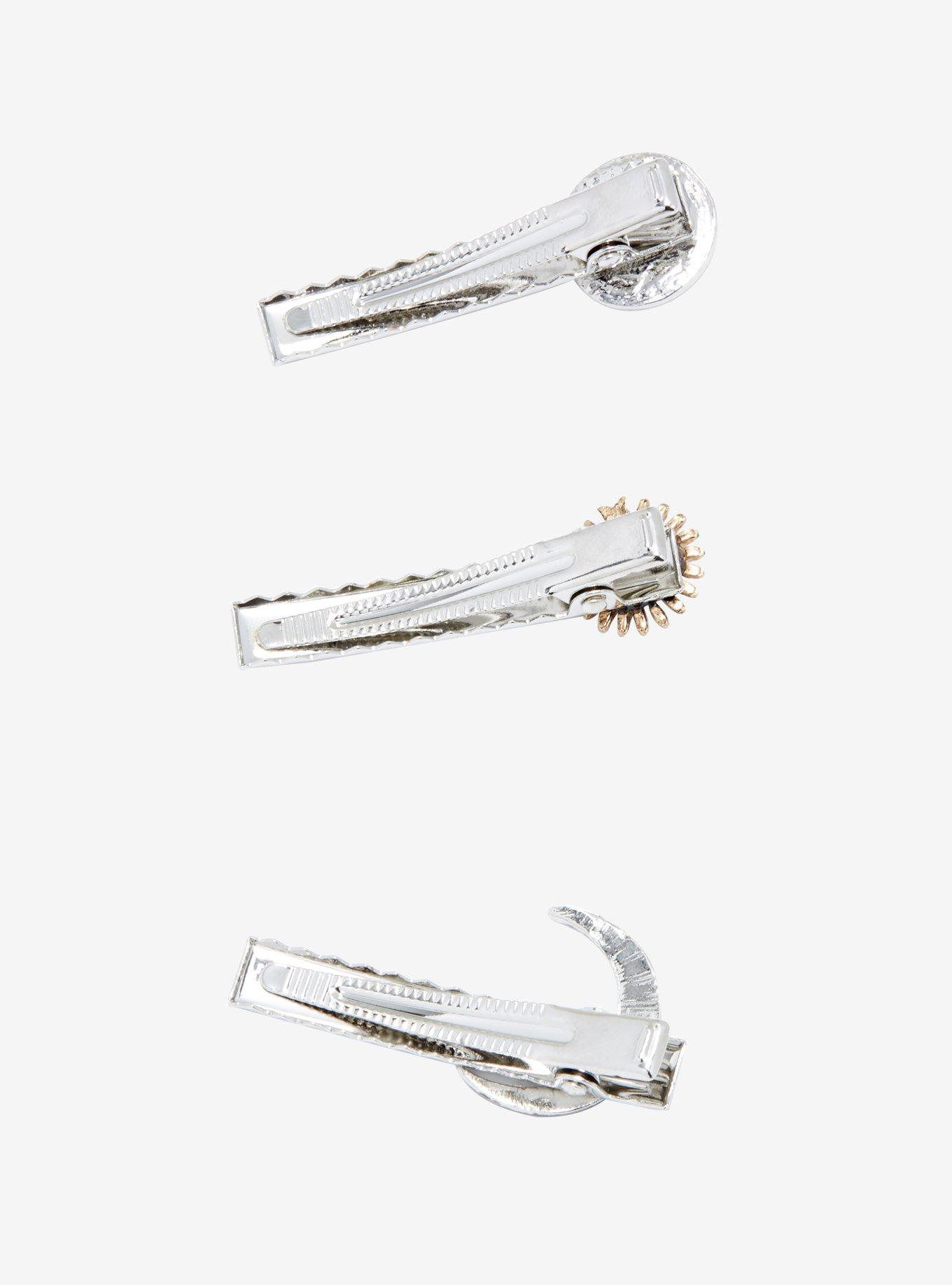 Sun & Moon Hair Clip Set, , alternate