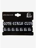 Goth Girls Club Rubber Bracelet Set, , alternate