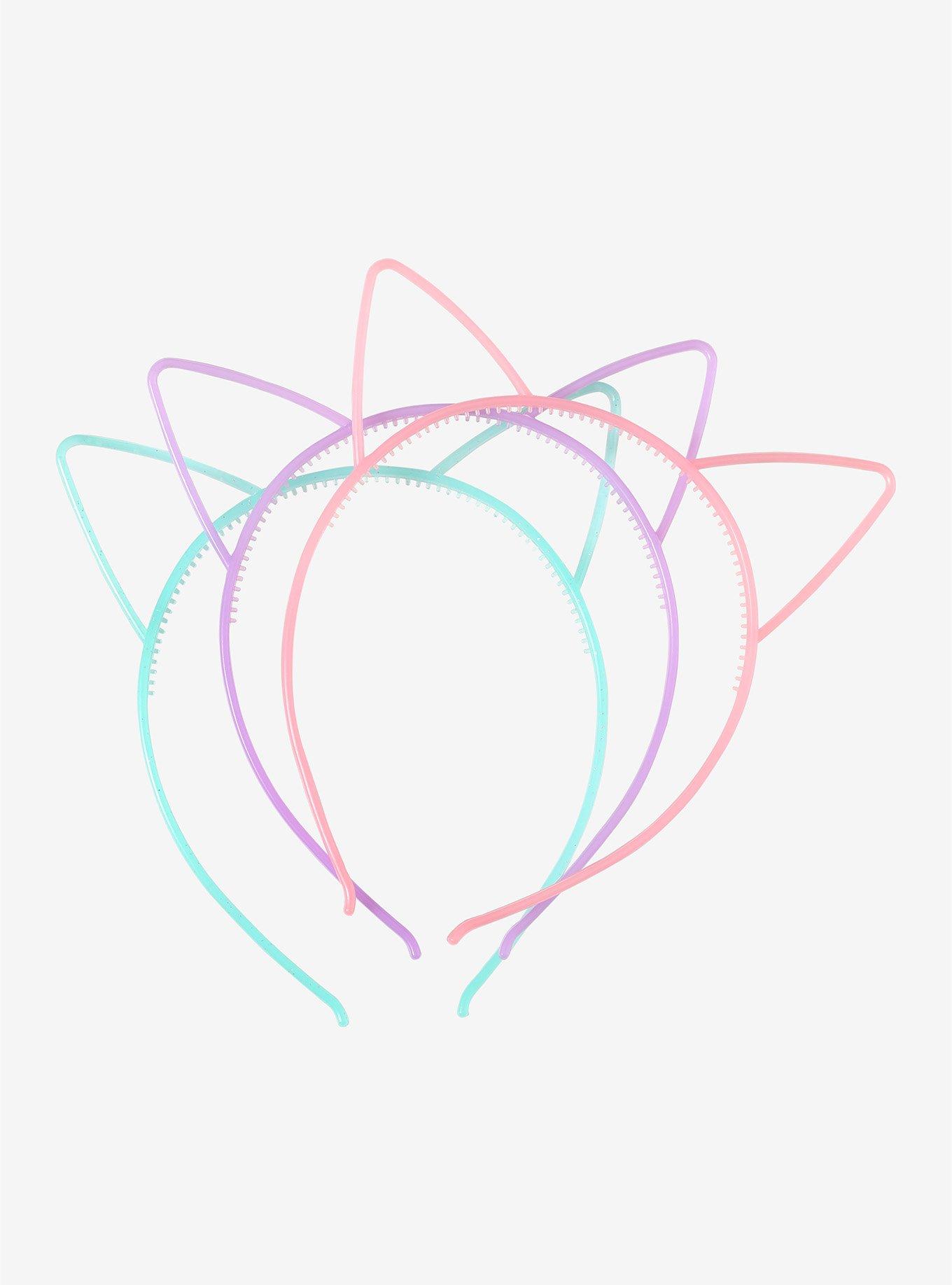 Pastel Cat Ear Headband Set, , alternate