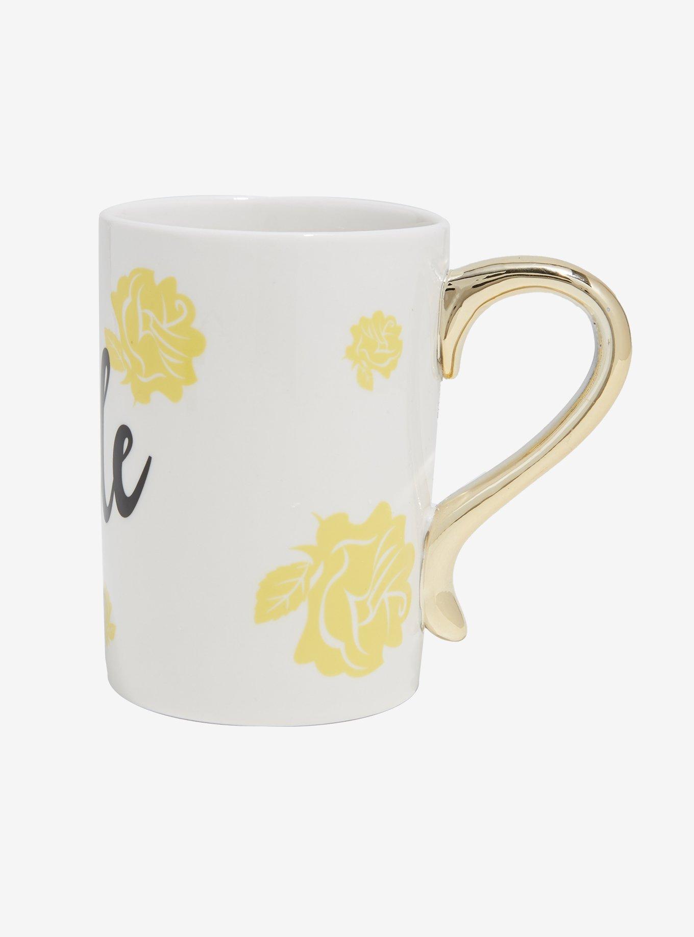 Disney Beauty And The Beast Belle Yellow Roses Mug, , alternate