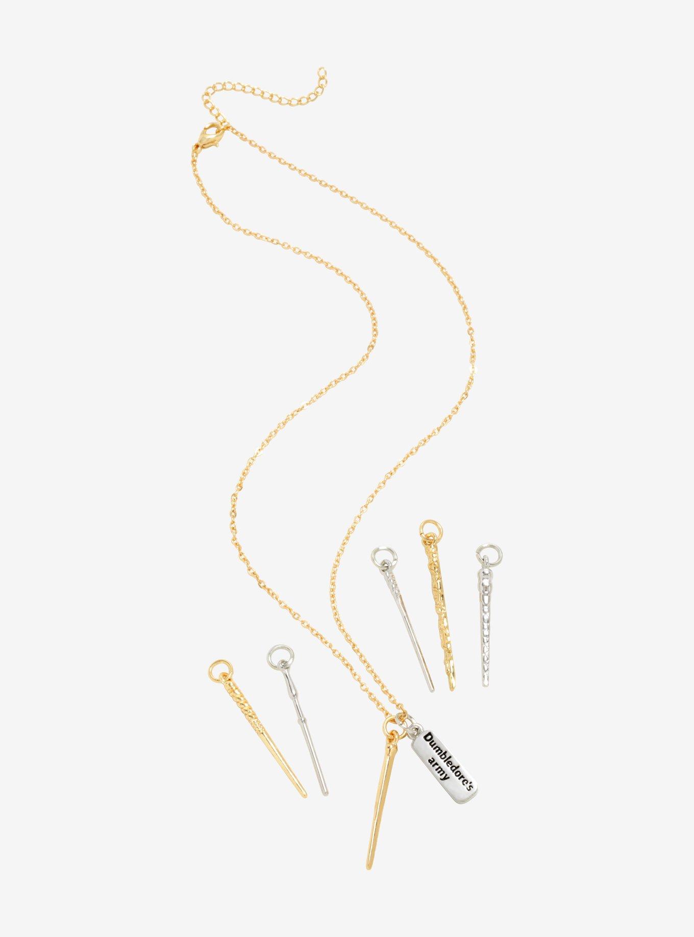 Harry Potter Dumbledore's Army Wand Necklace Set - BoxLunch Exclusive, , alternate