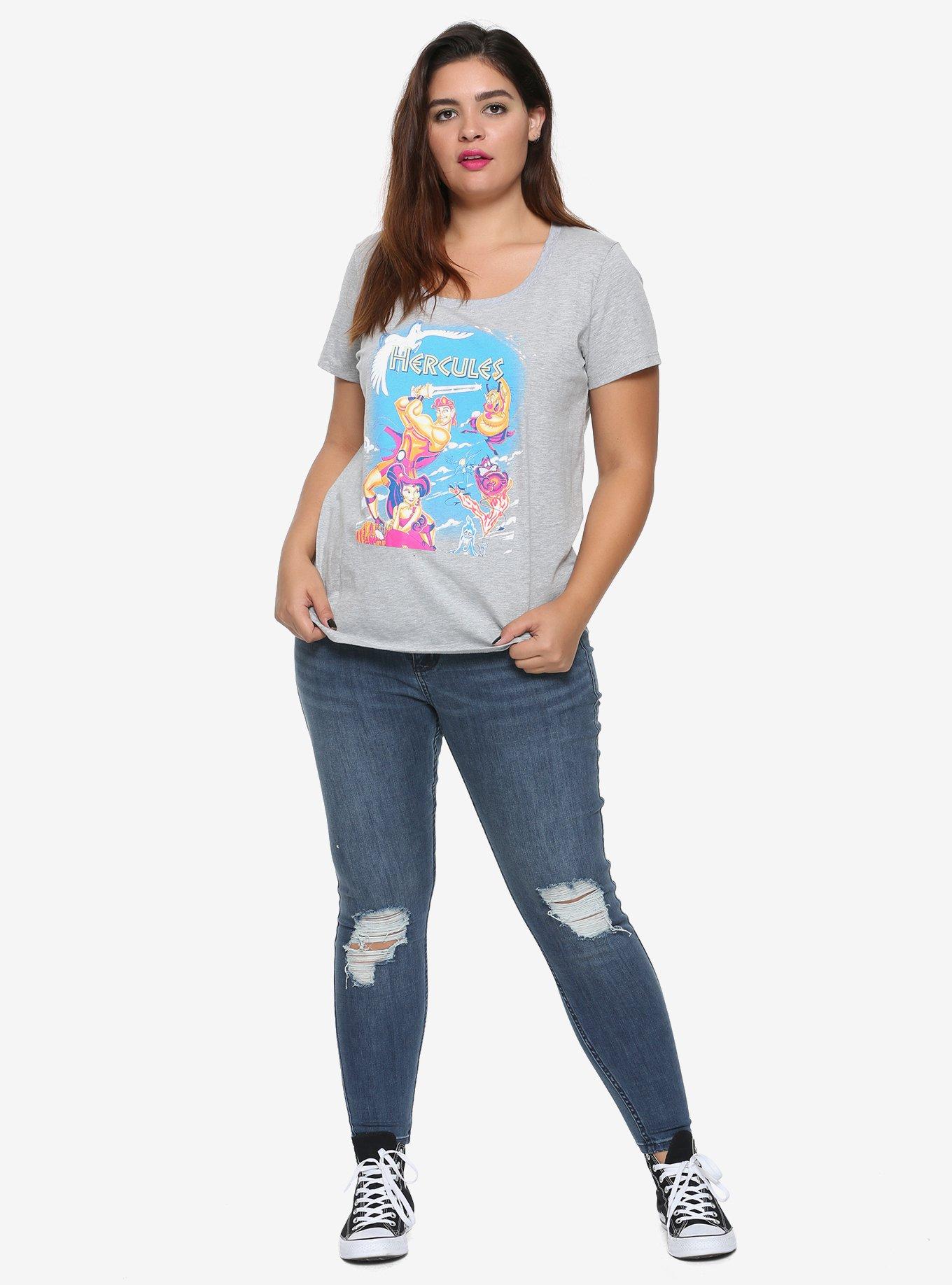Disney Hercules Movie Poster Girls T-Shirt Plus Size, MULTICOLOR, alternate