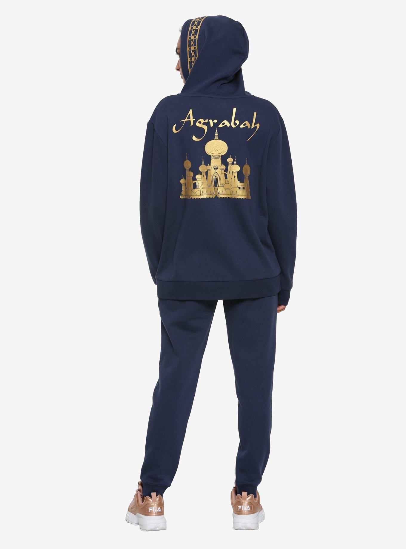 Disney Aladdin Agrabah Foil Womens Hoodie, , alternate