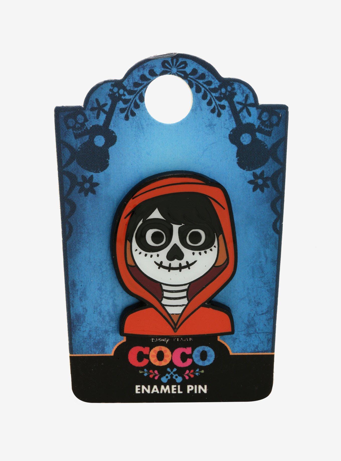 Disney Pixar Coco Miguel Skull Enamel Pin - BoxLunch Exclusive, , alternate
