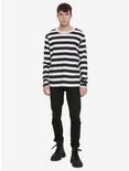 XXX Rude Black & White Striped Long-Sleeve T-Shirt, , alternate