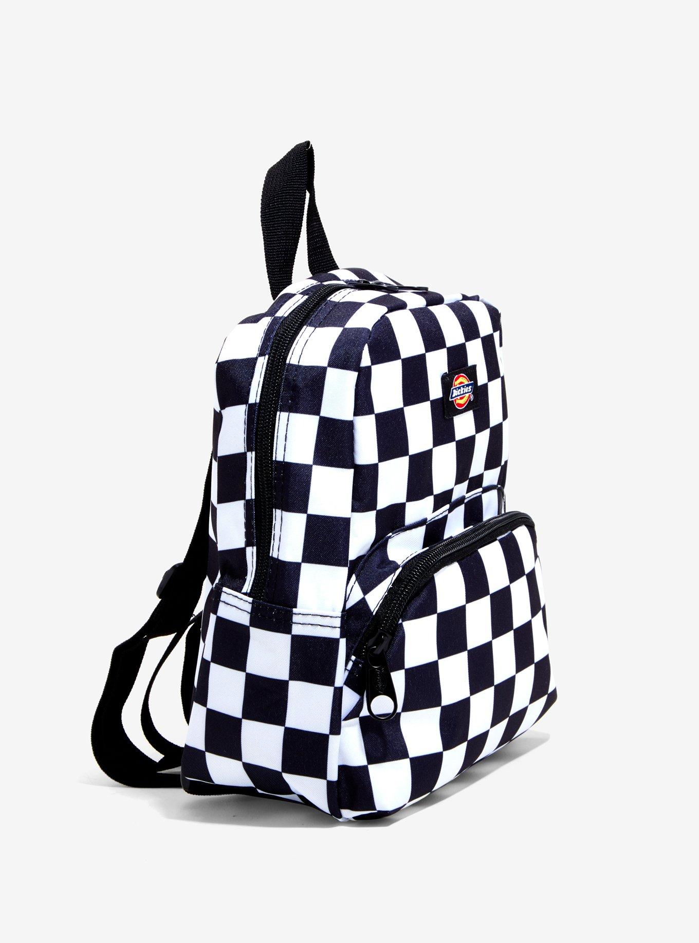 Dickies Black & White Checkered Mini Backpack, , alternate