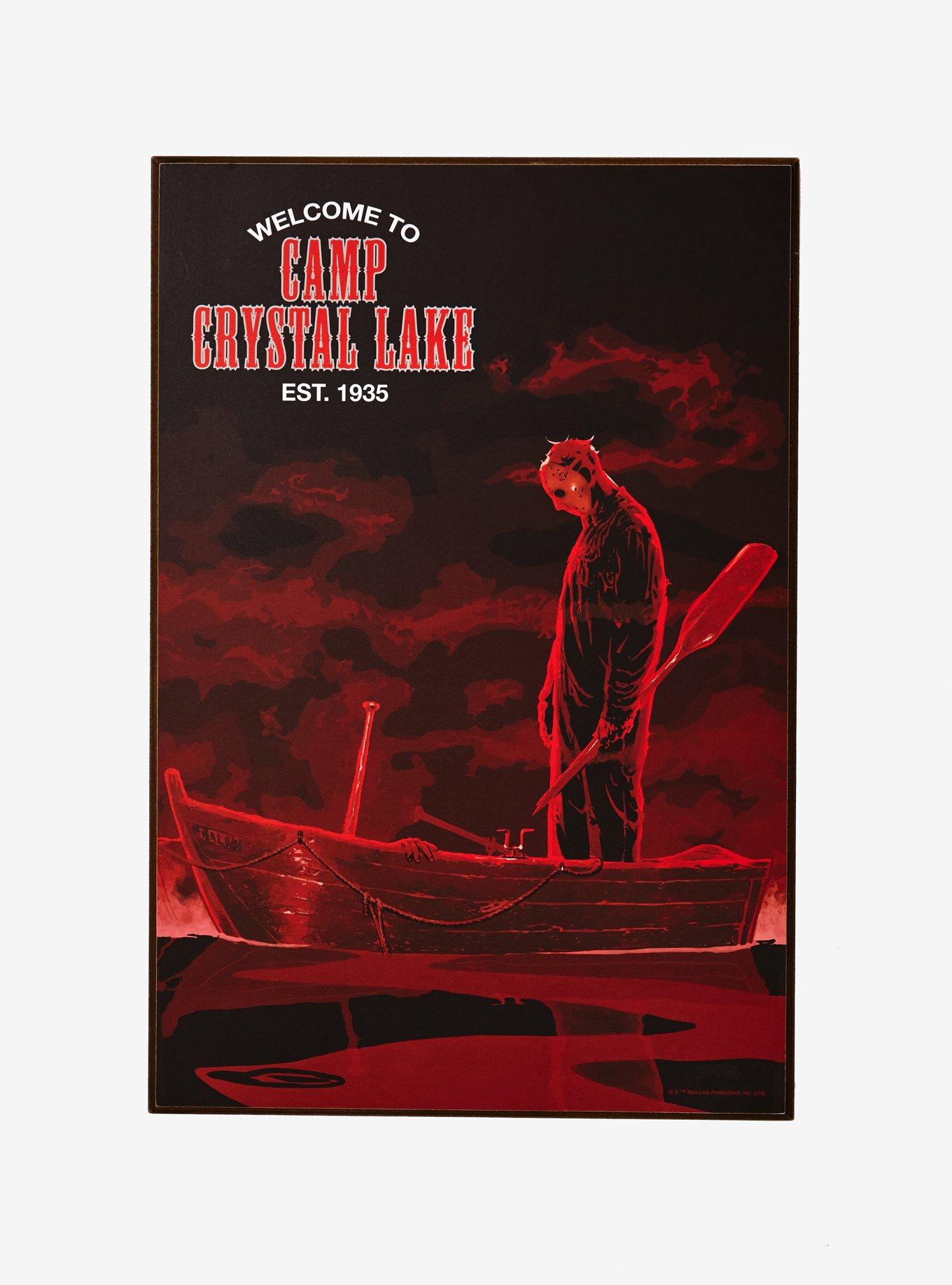 Friday The 13th Camp Crystal Lake Wood Wall Art, , alternate