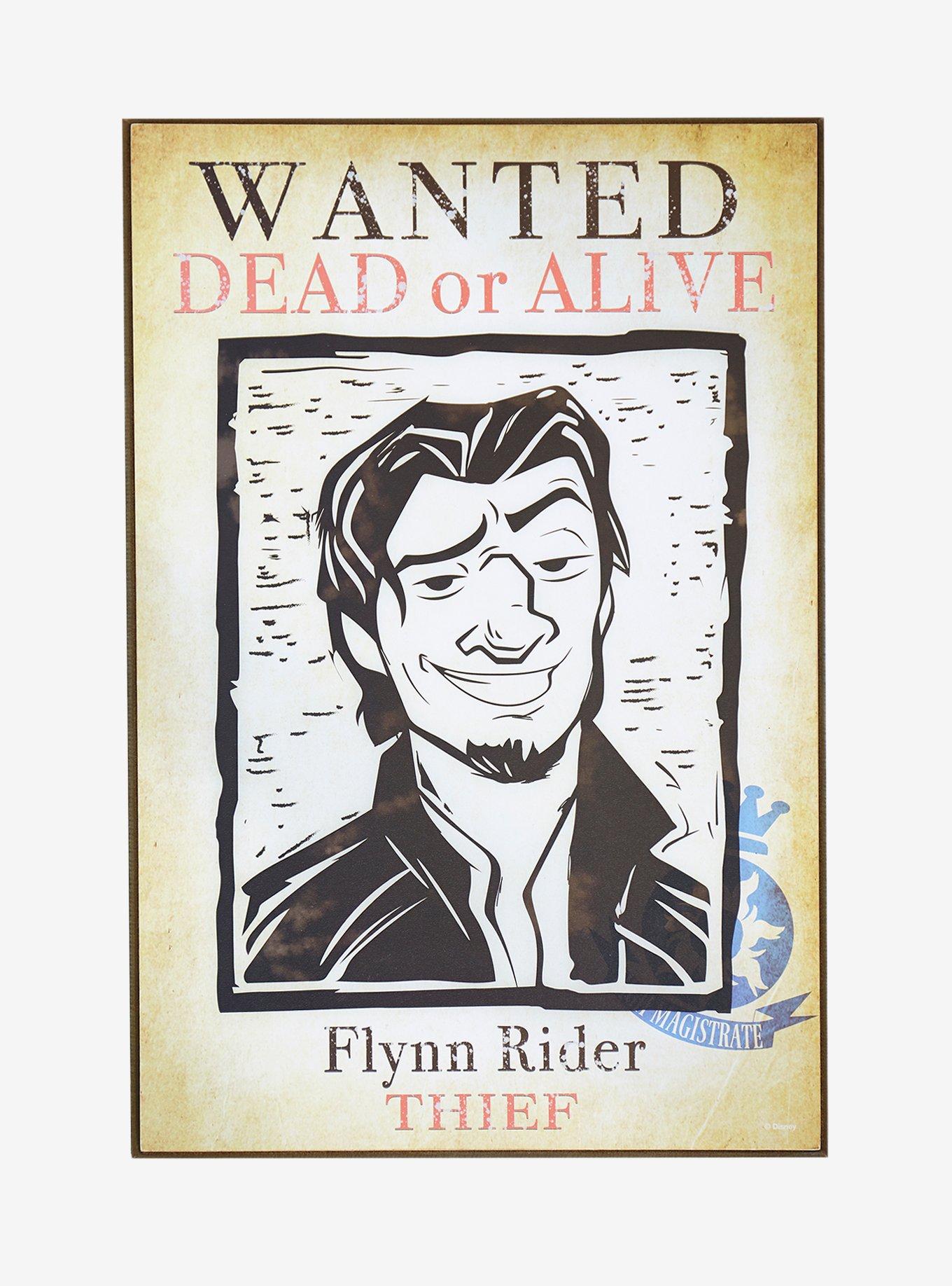 wanted poster flynn rider from tangled