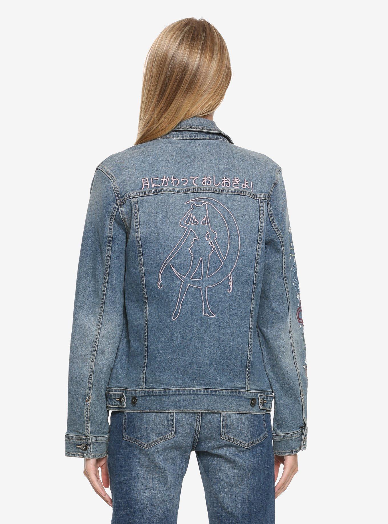 Sailor Moon Silhouette Denim Jacket - BoxLunch Exclusive, , alternate