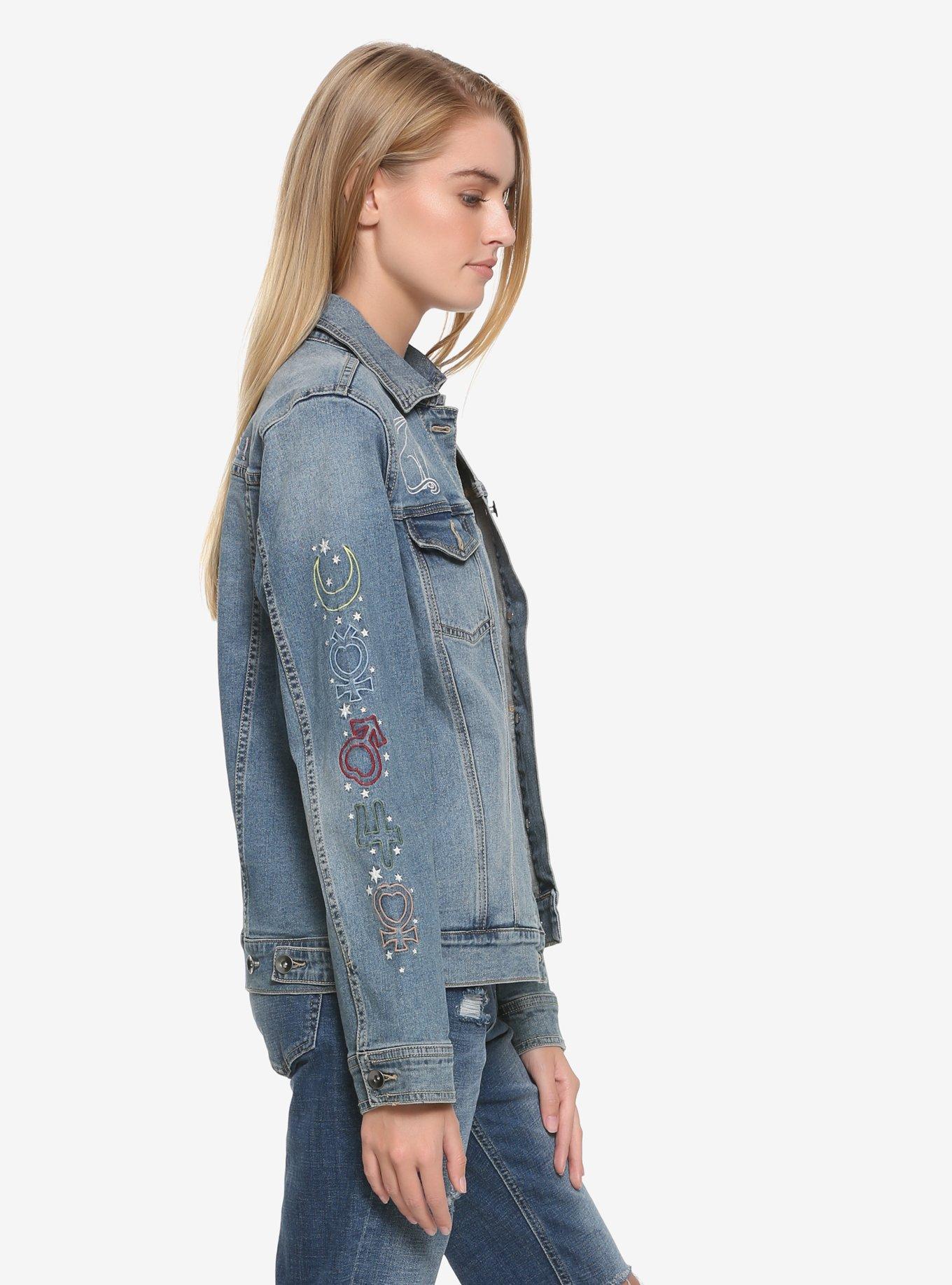 Sailor Moon Silhouette Denim Jacket - BoxLunch Exclusive, , alternate